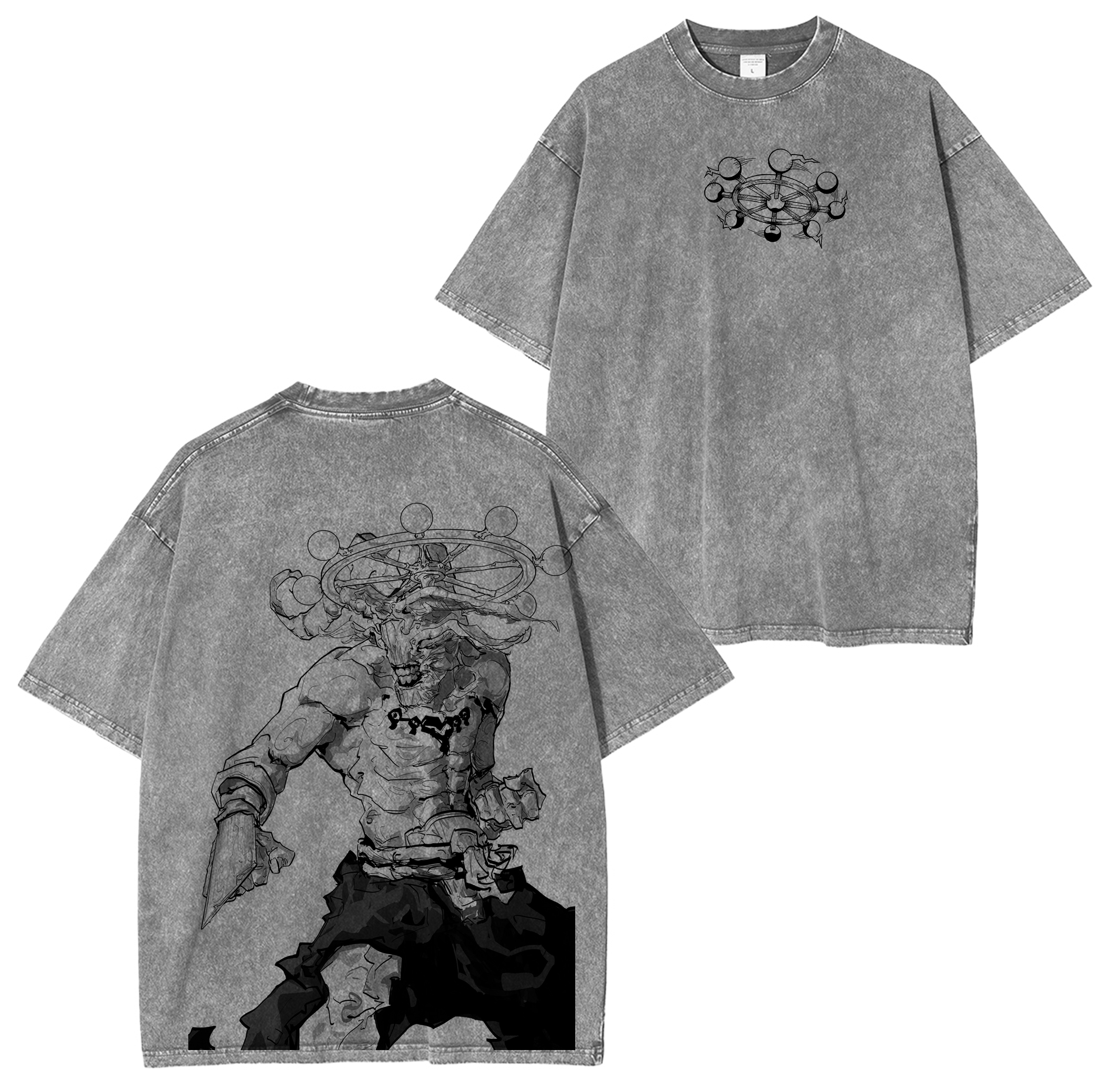 Mahoraga Jujutsu Kaisen Anime Washed T-shirt/Crewneck/Hoodie