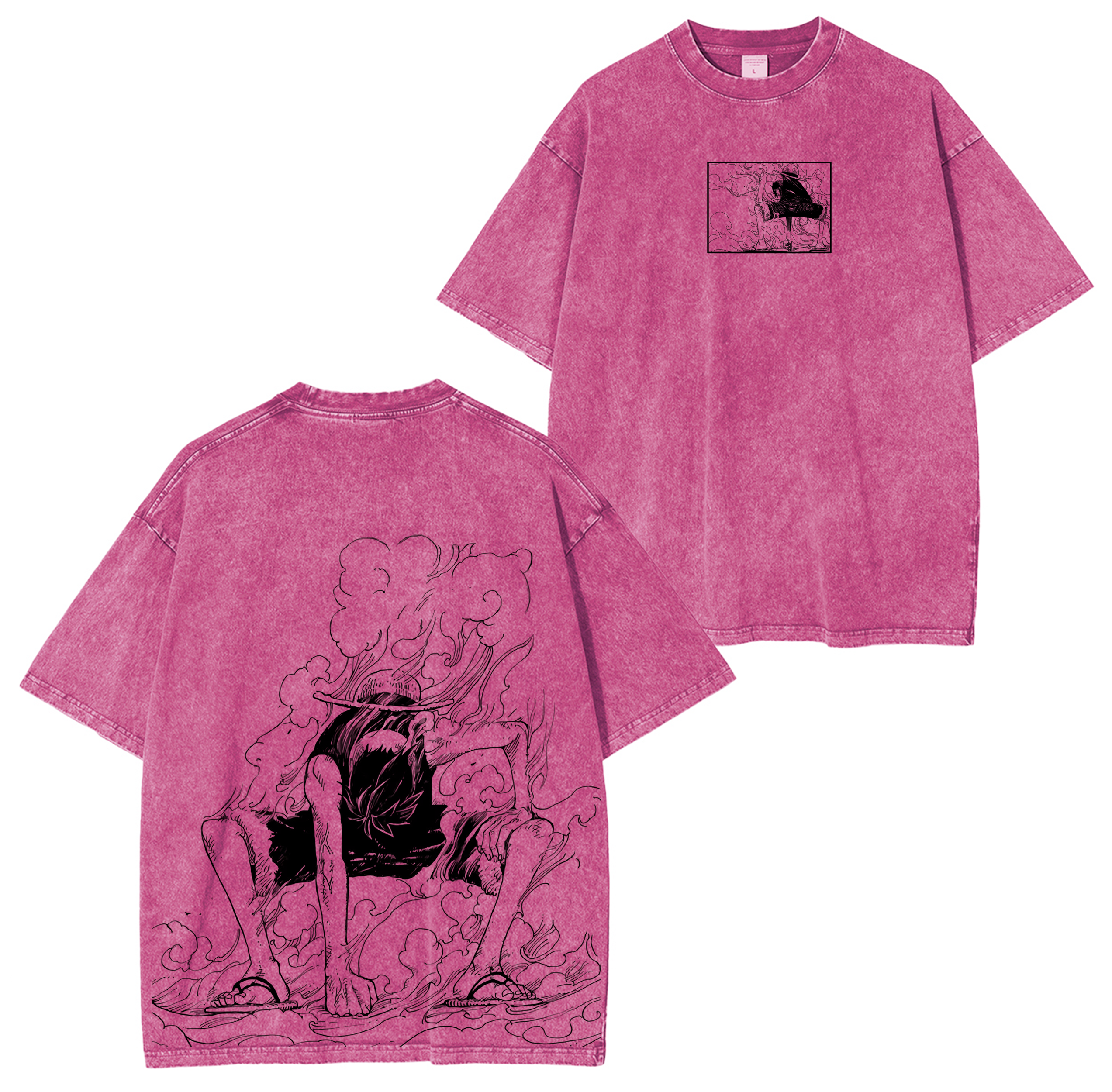 One Piece Anime Washed T-shirt/Crewneck/Hoodie