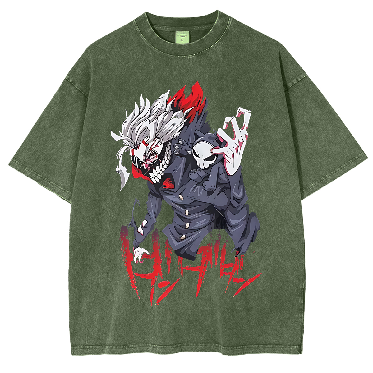 Dandadan Anime Unisex Washed T-Shirt