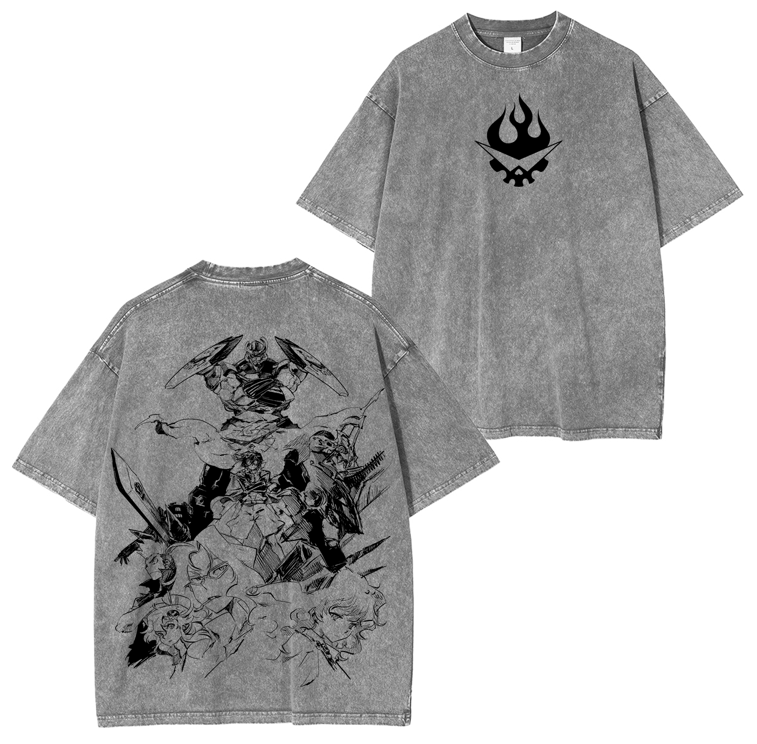 Gurren Lagann Anime Washed T-shirt/Crewneck/Hoodie
