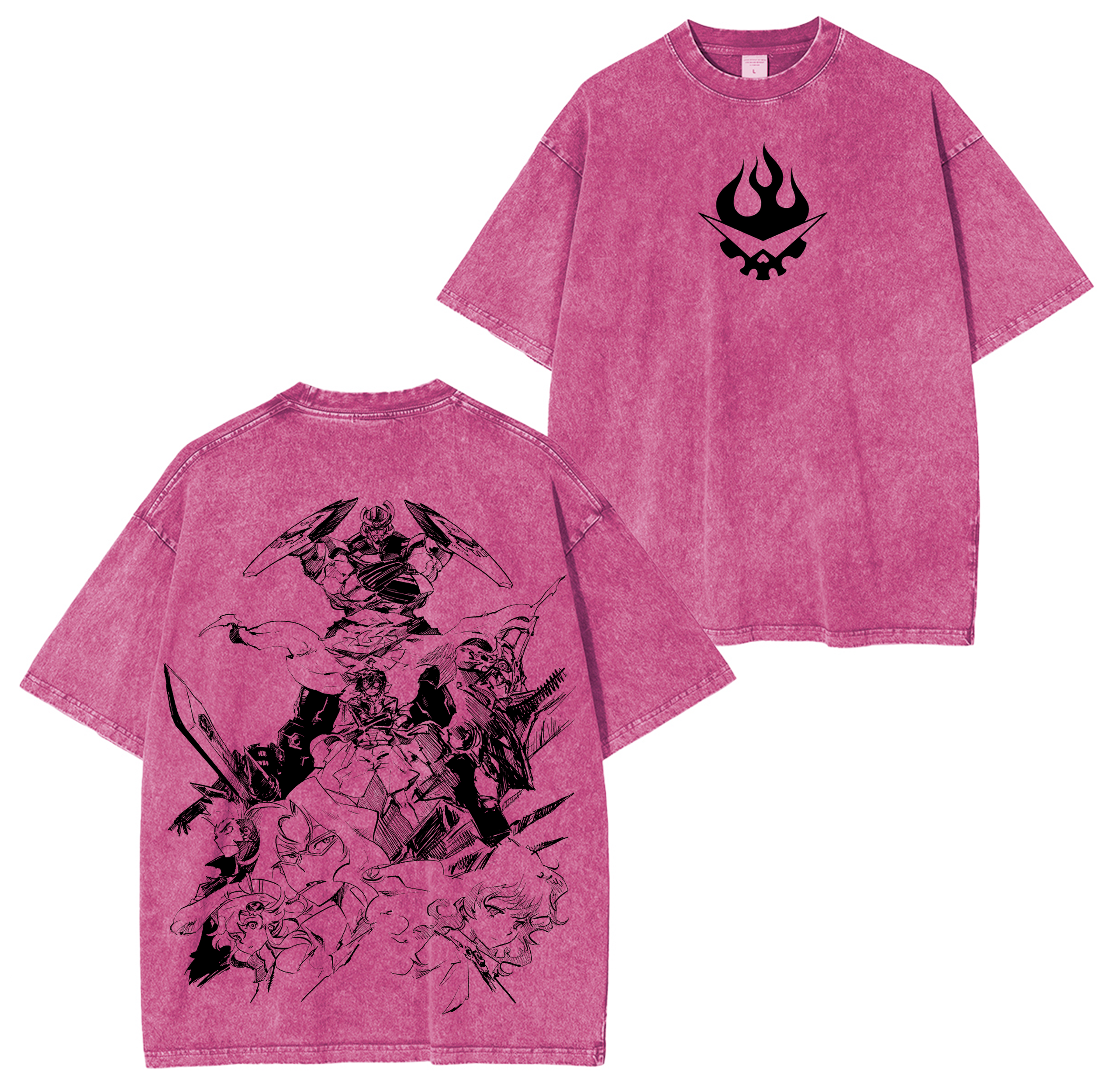 Gurren Lagann Anime Washed T-shirt/Crewneck/Hoodie