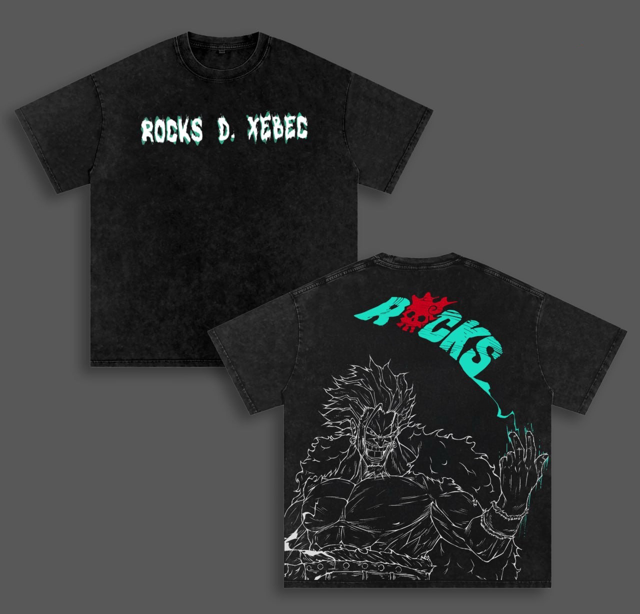 Rocks D. Xebec ,One Piece Anime Washed T-shirt/Crewneck/Hoodie