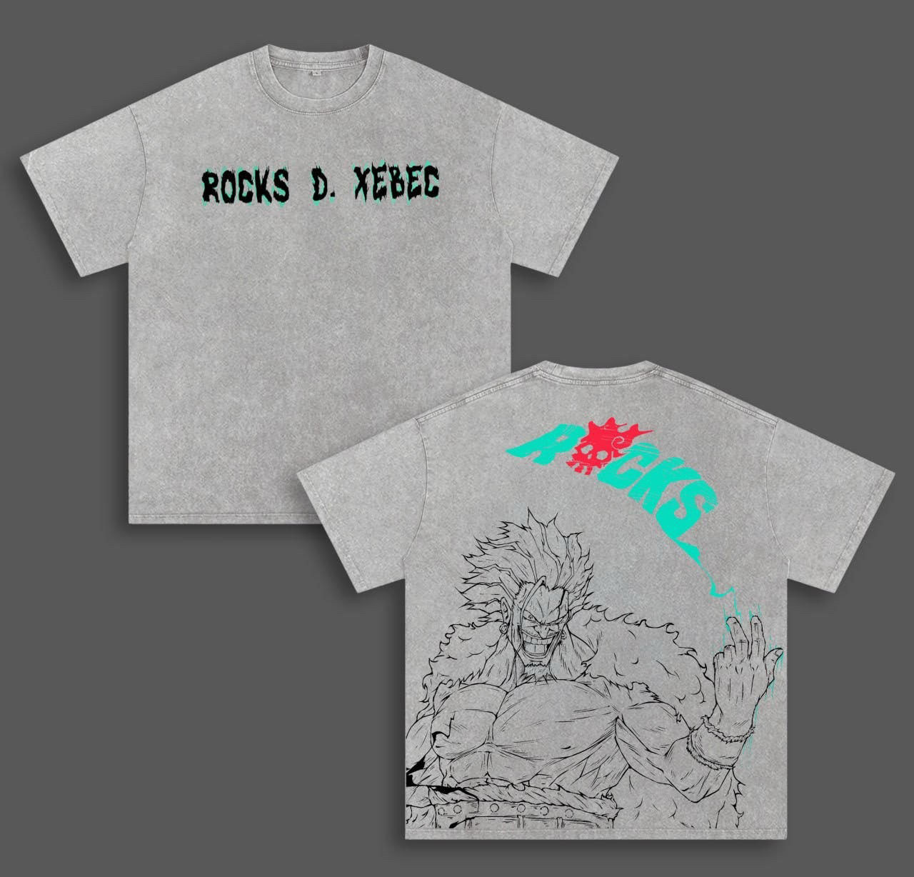 Rocks D. Xebec ,One Piece Anime Washed T-shirt/Crewneck/Hoodie