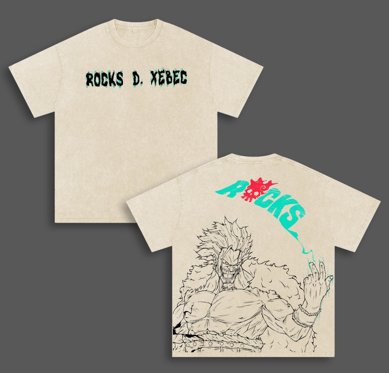 Rocks D. Xebec ,One Piece Anime Washed T-shirt/Crewneck/Hoodie