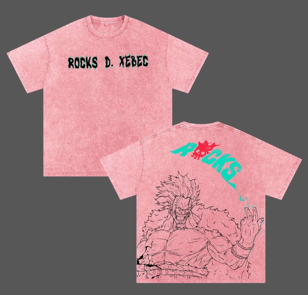 Rocks D. Xebec ,One Piece Anime Washed T-shirt/Crewneck/Hoodie