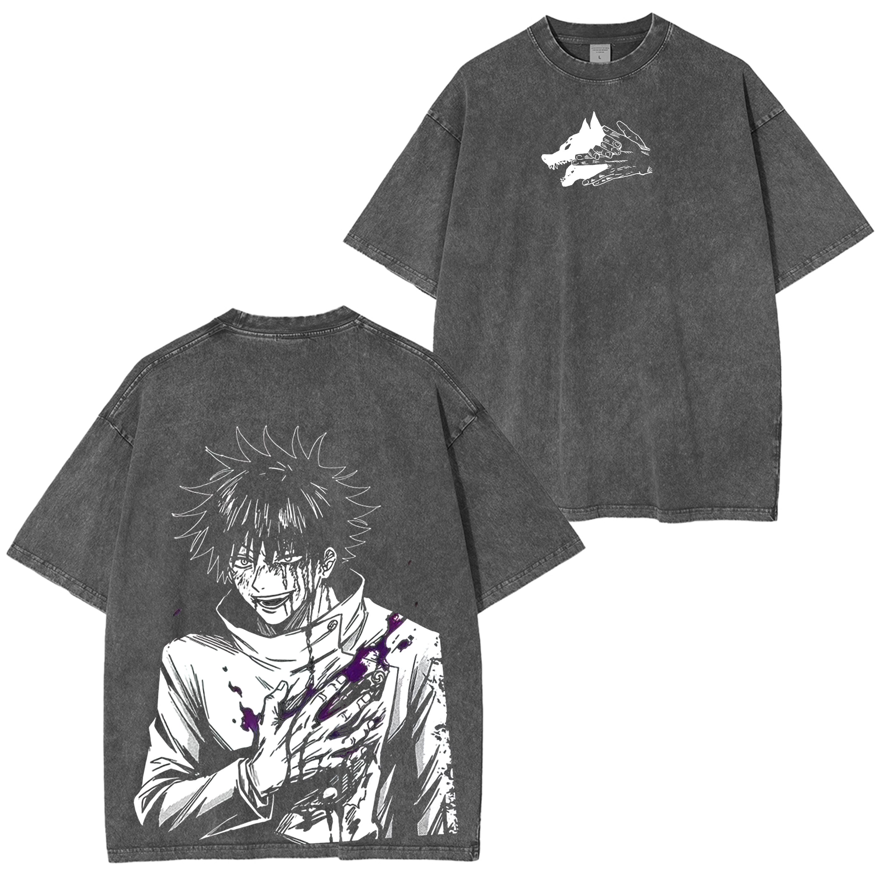 Megumi Fushiguro,Jujutsu Kaisen Washed T-shirt/Crewneck/Hoodie