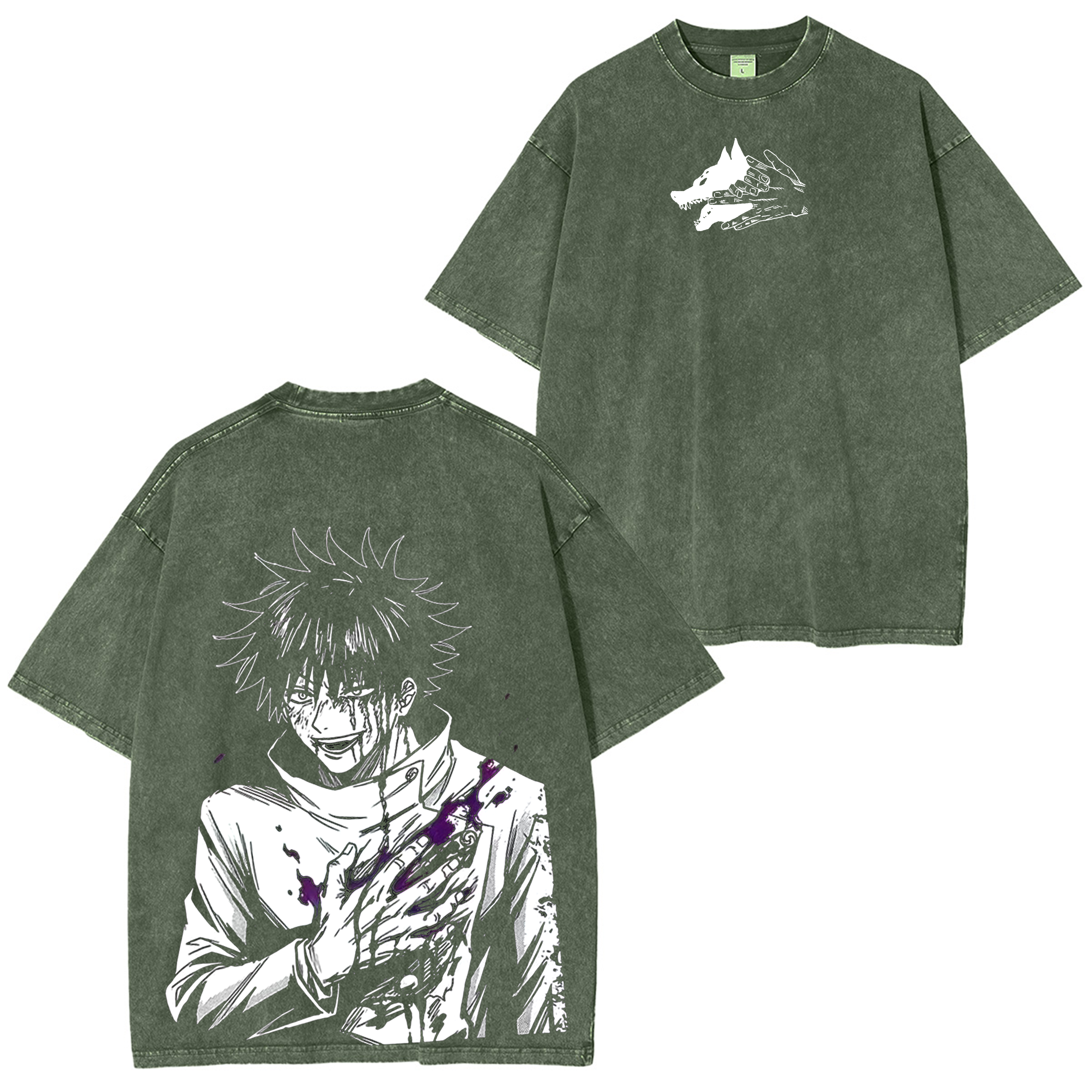 Megumi Fushiguro,Jujutsu Kaisen Washed T-shirt/Crewneck/Hoodie