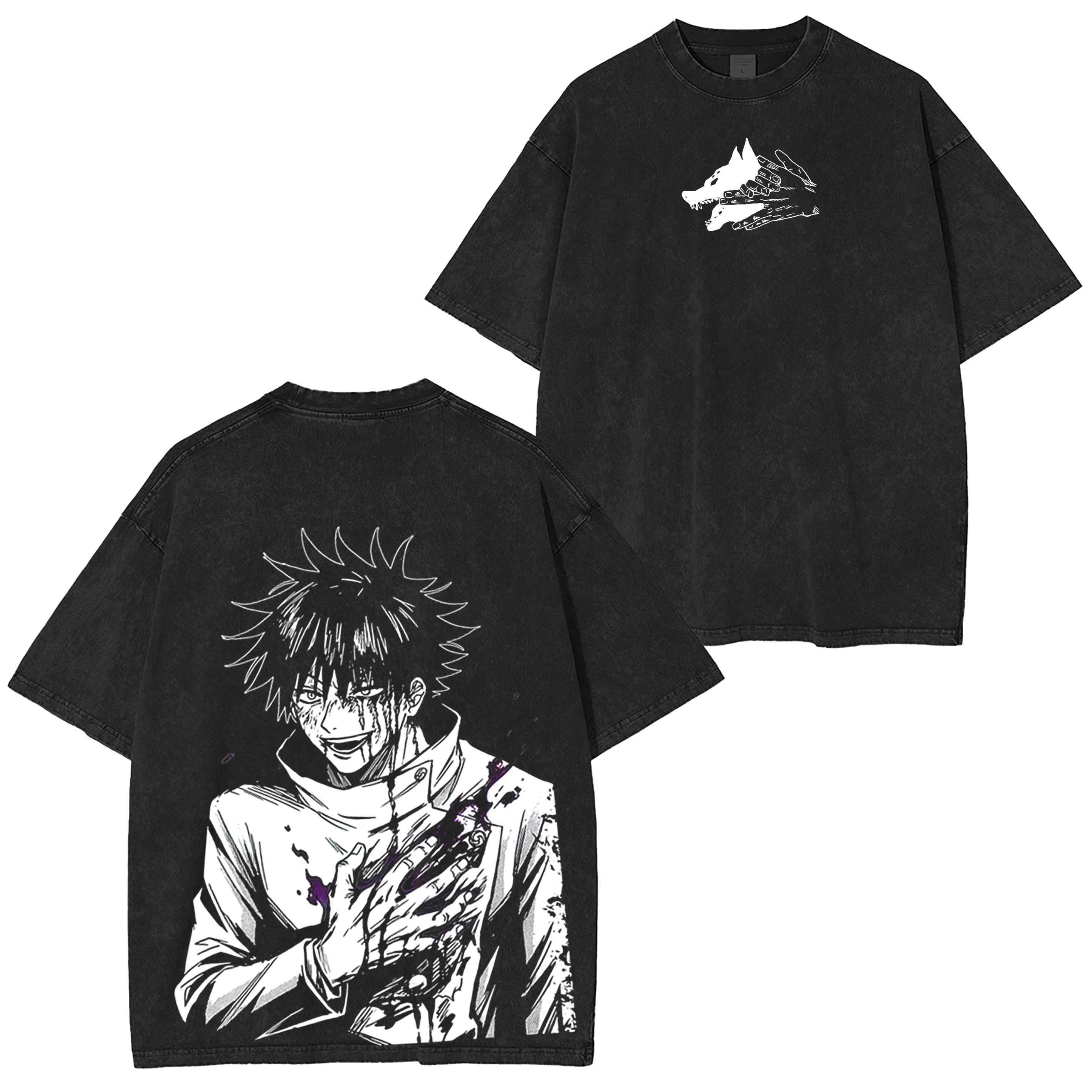 Megumi Fushiguro,Jujutsu Kaisen Washed T-shirt/Crewneck/Hoodie