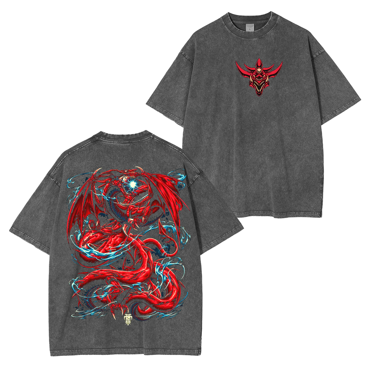 Slifer the Sky Dragon Anime Unisex Washed T-Shirt
