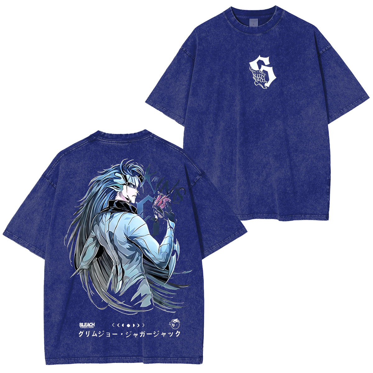 Grimmjow ,Bleach Anime Unisex Washed T-Shirt