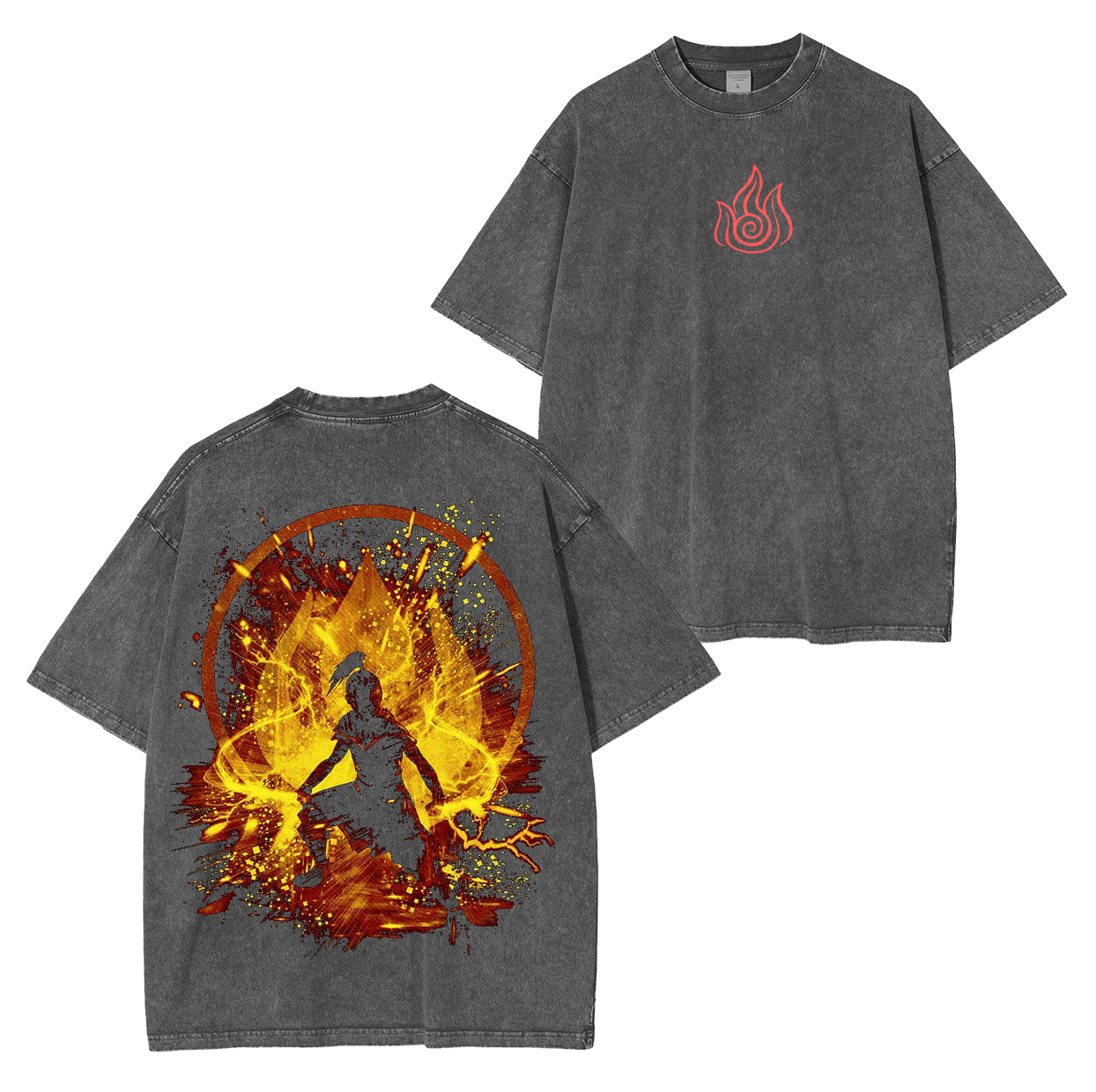 Avatar the Last Airbender Anime Unisex Washed T-Shirt