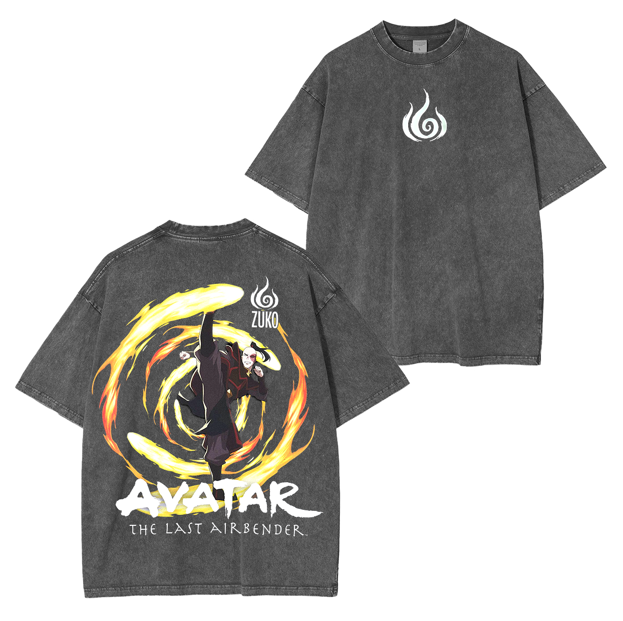 Avatar the Last Airbender Anime Unisex Washed T-Shirt