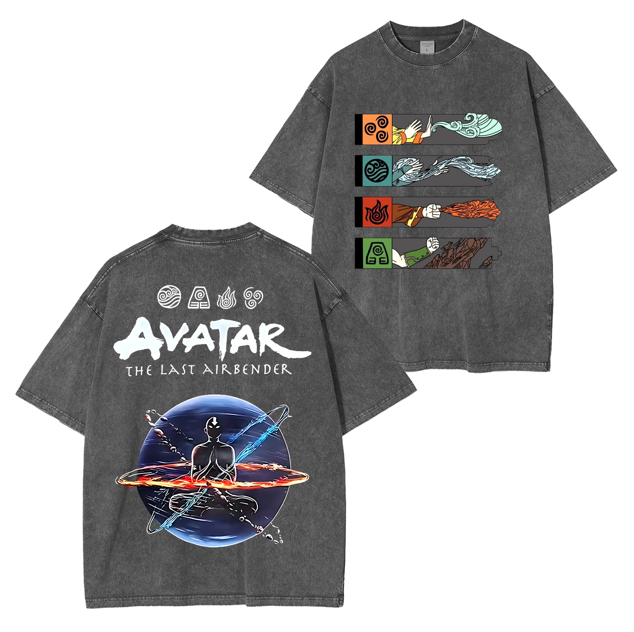 Avatar the Last Airbender Anime Unisex Washed T-Shirt