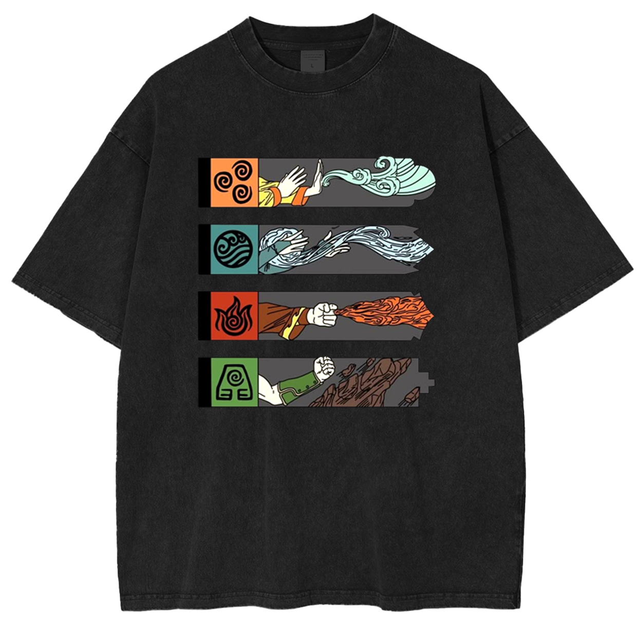 Avatar the Last Airbender Anime Unisex Washed T-Shirt