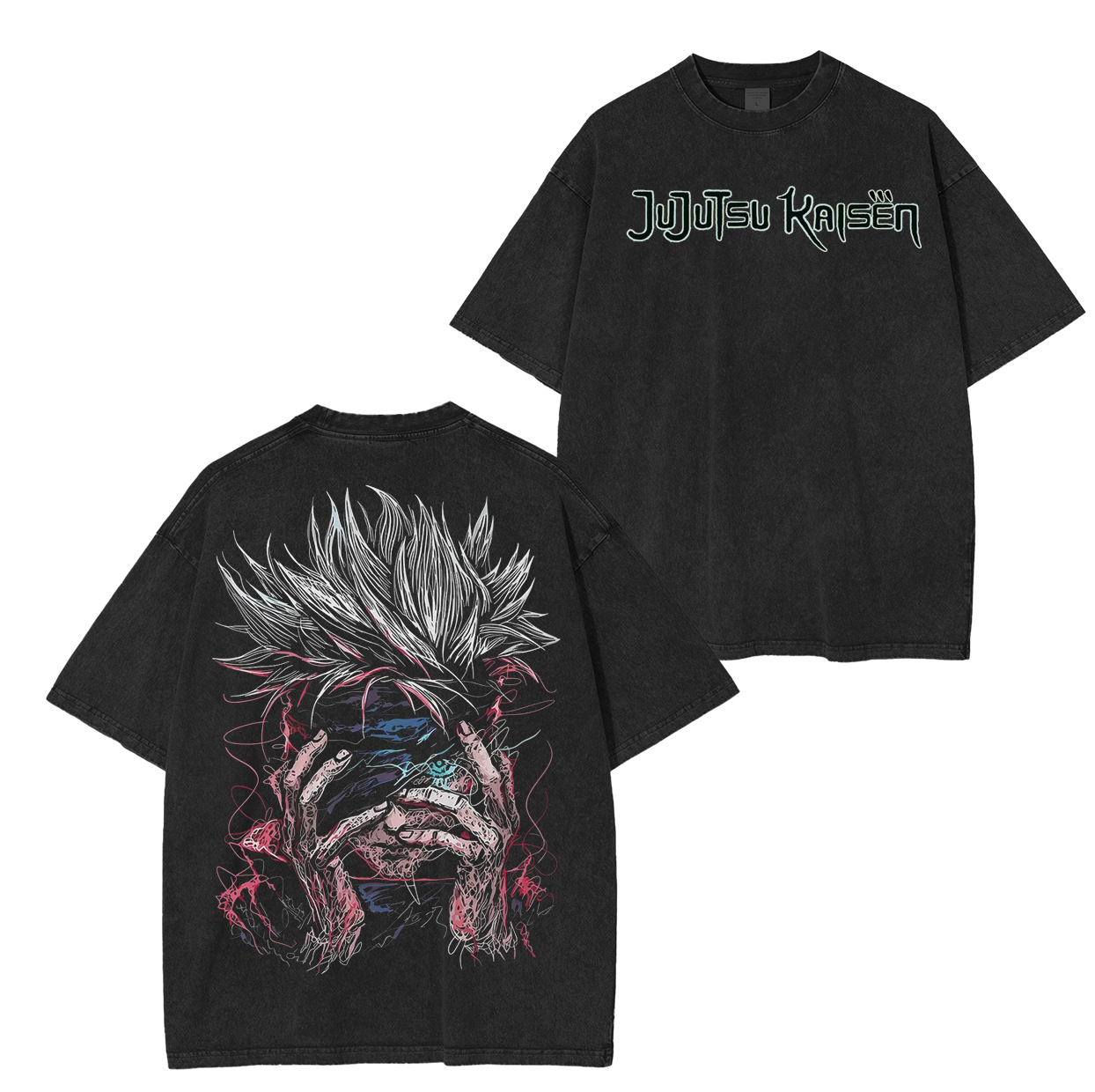 GOJO,Jujutsu Kaisen Anime Unisex Washed T-Shirt