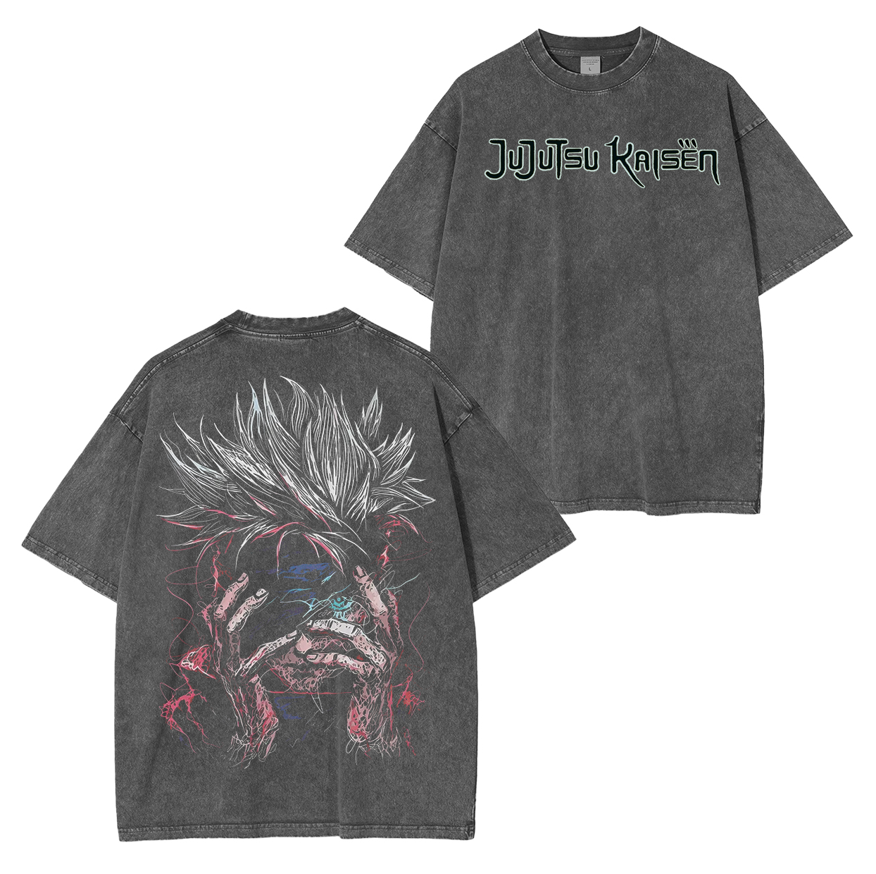 GOJO,Jujutsu Kaisen Anime Unisex Washed T-Shirt