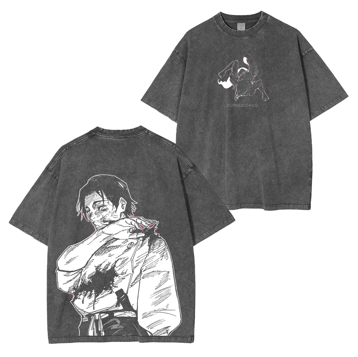 Jujutsu Kaisen Anime Unisex Washed T-Shirt