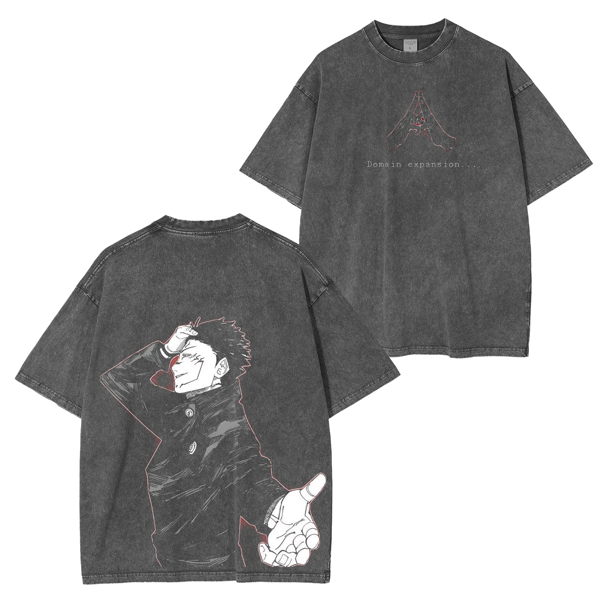 Jujutsu Kaisen Anime Unisex Washed T-Shirt