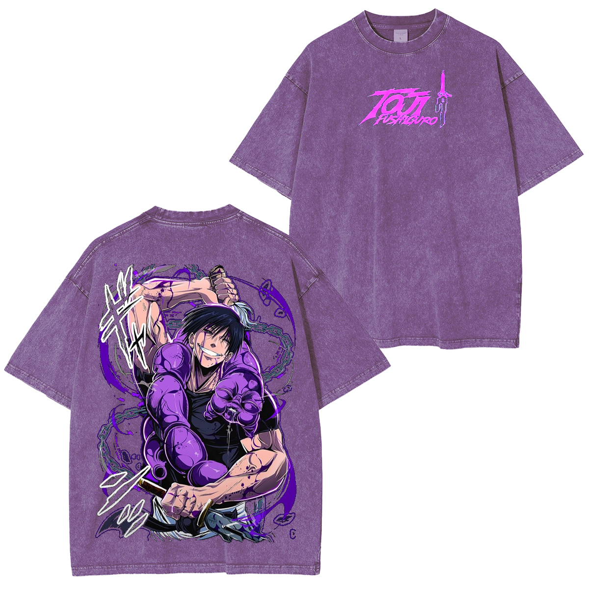 Toji Fushiguro,Jujutsu Kaisen Anime Unisex Washed T-Shirt