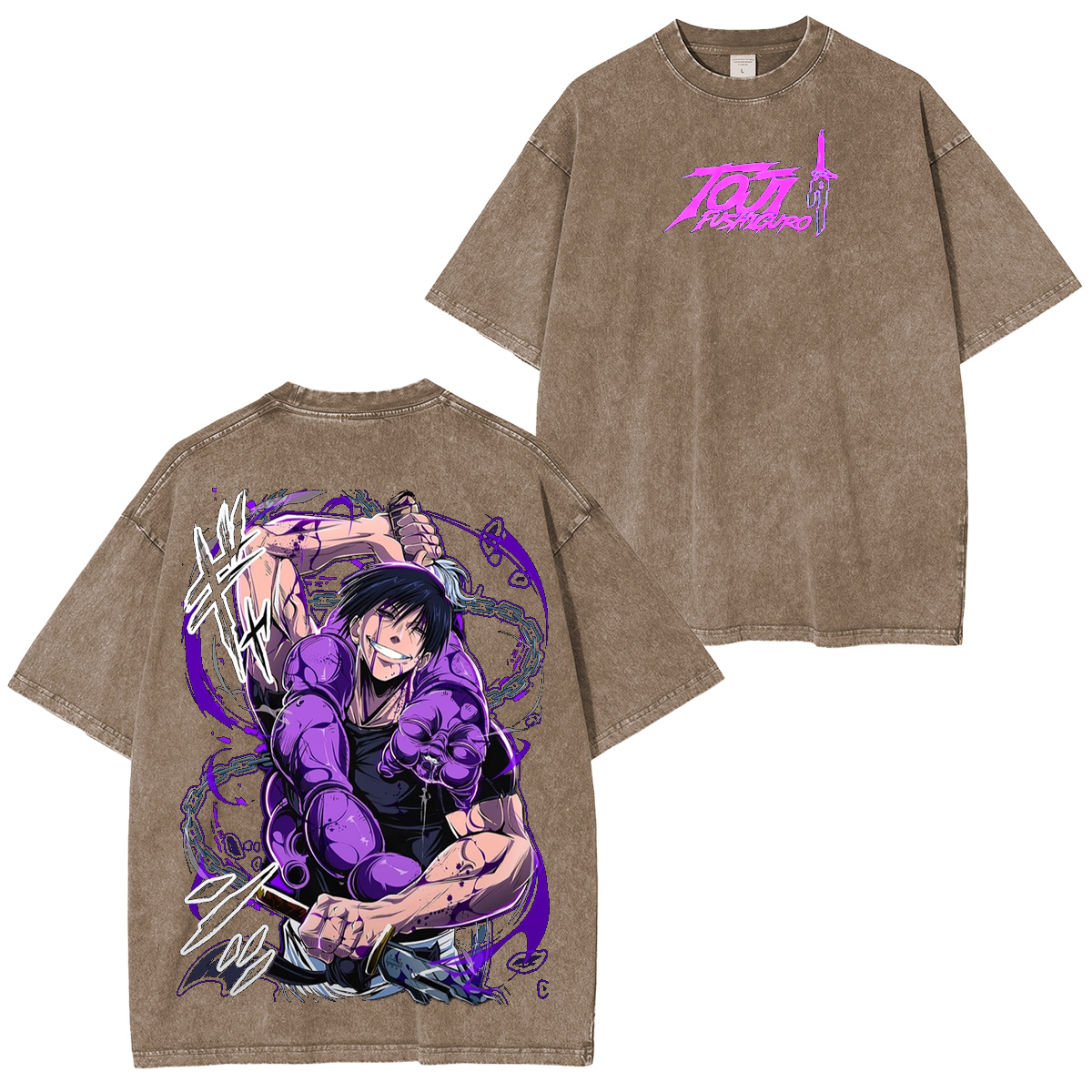 Toji Fushiguro,Jujutsu Kaisen Anime Unisex Washed T-Shirt