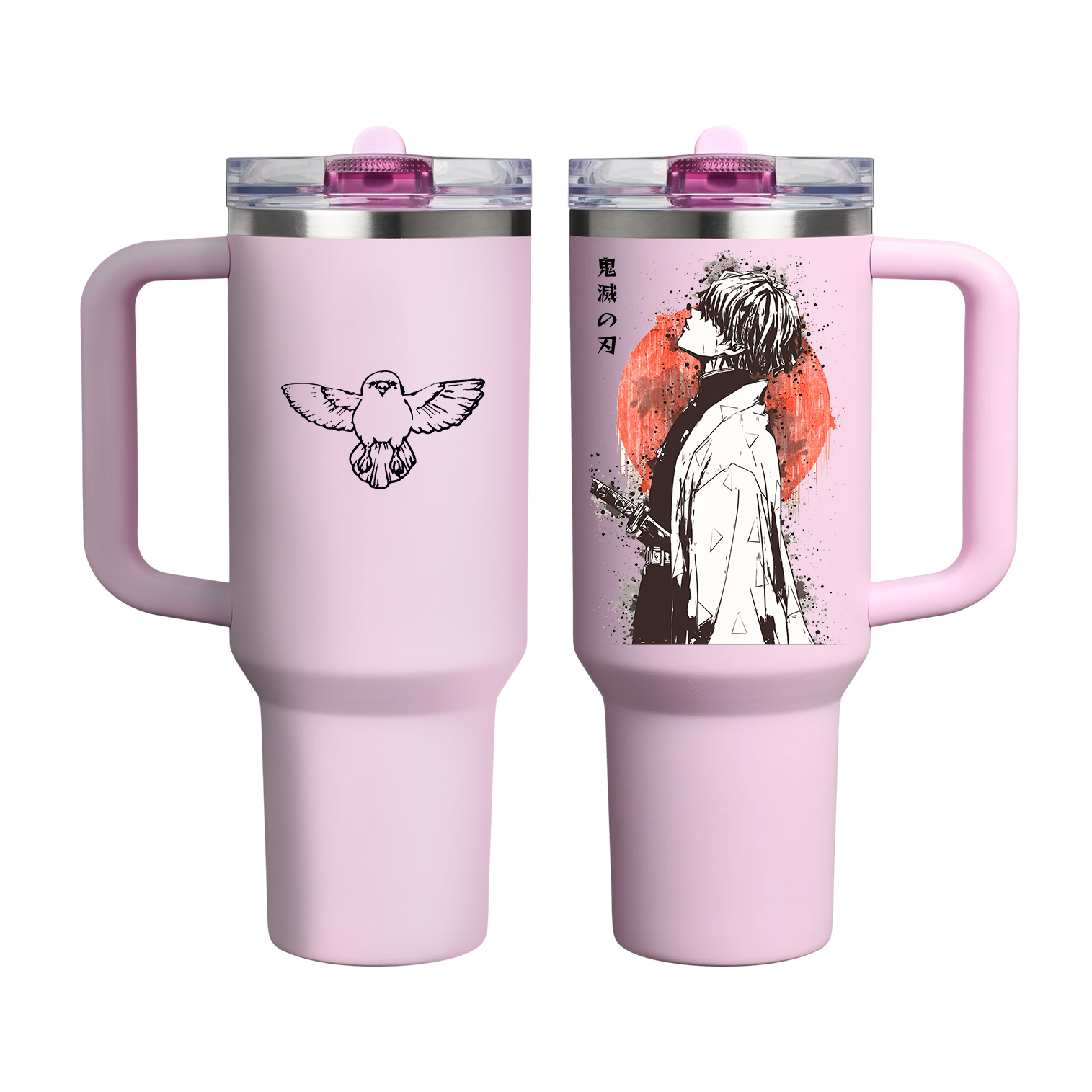 Zenitsu ,Demon Slayer Flip Straw Tumbler