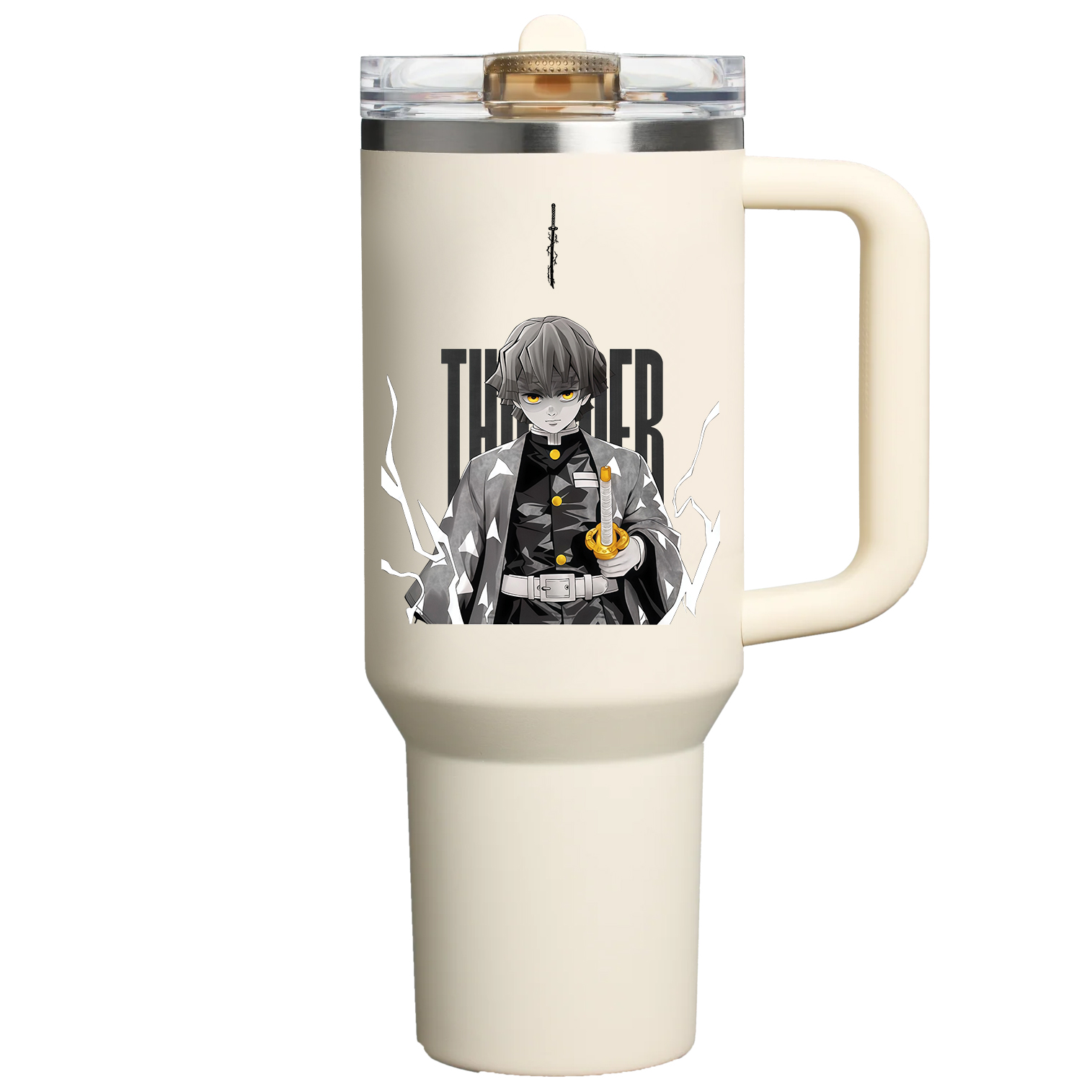 Zenitsu Demon SlayerFlip Straw Tumbler