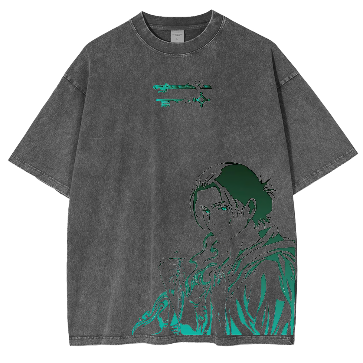 Attack on Titan Anime Unisex Washed T-Shirt