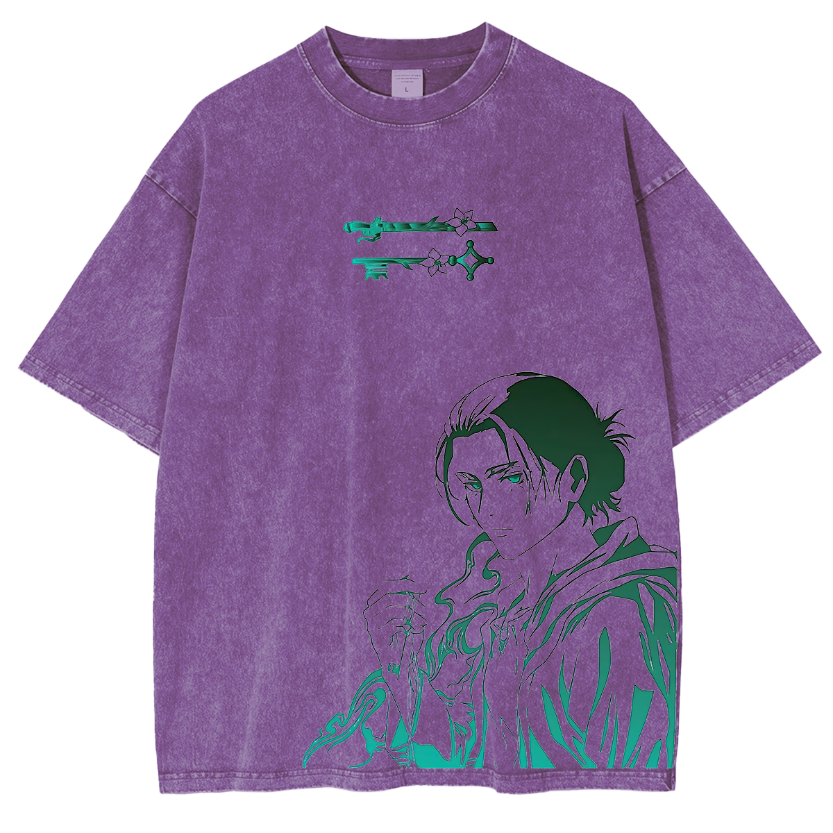 Attack on Titan Anime Unisex Washed T-Shirt