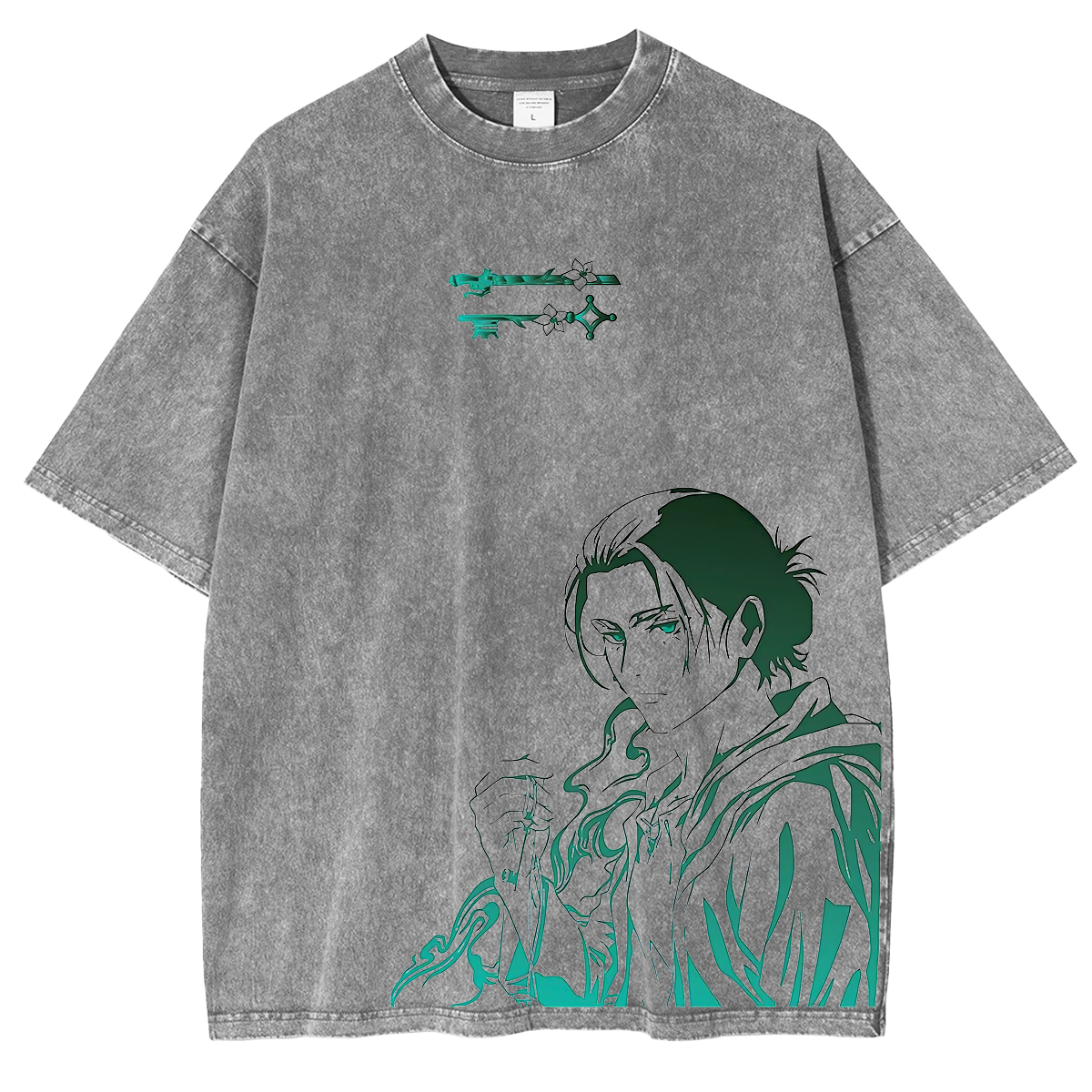 Attack on Titan Anime Unisex Washed T-Shirt