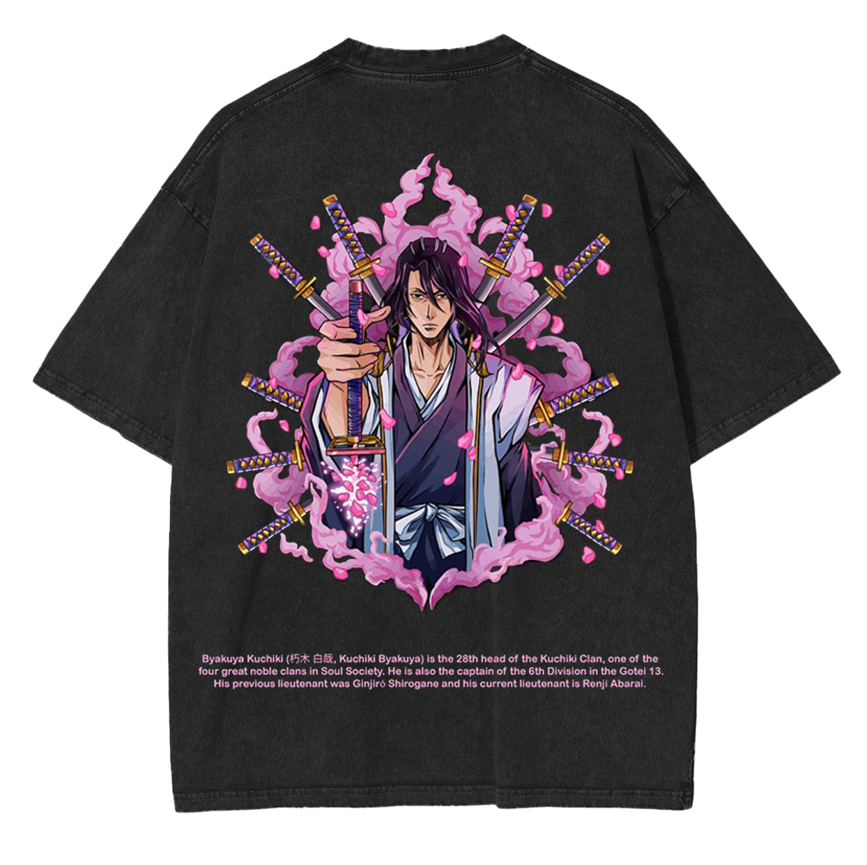 Bleach  Byakuya, Bleach Anime Unisex Washed T-Shirt