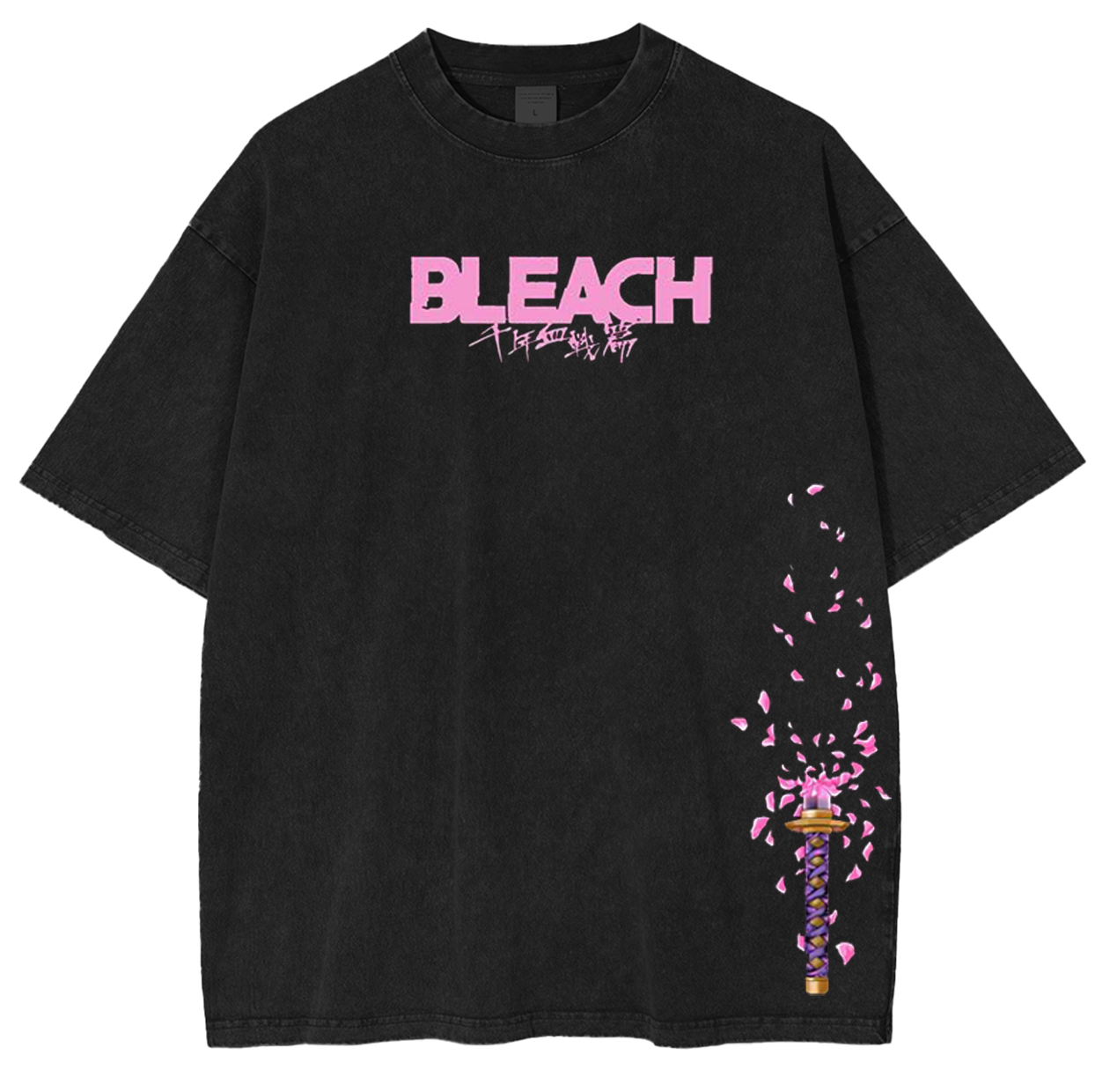 Bleach  Byakuya, Bleach Anime Unisex Washed T-Shirt