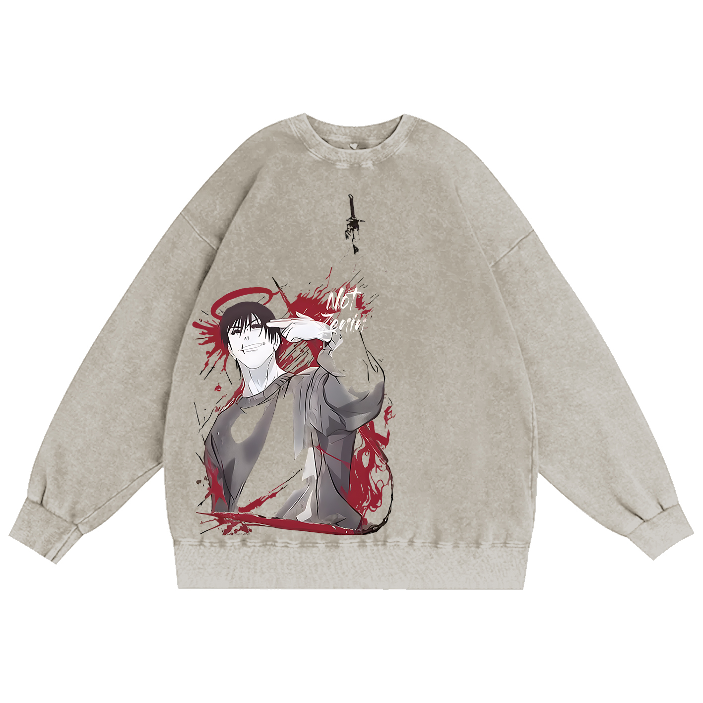 Jujutsu Kaisen Unisex Washed Crewneck Sweatshirt