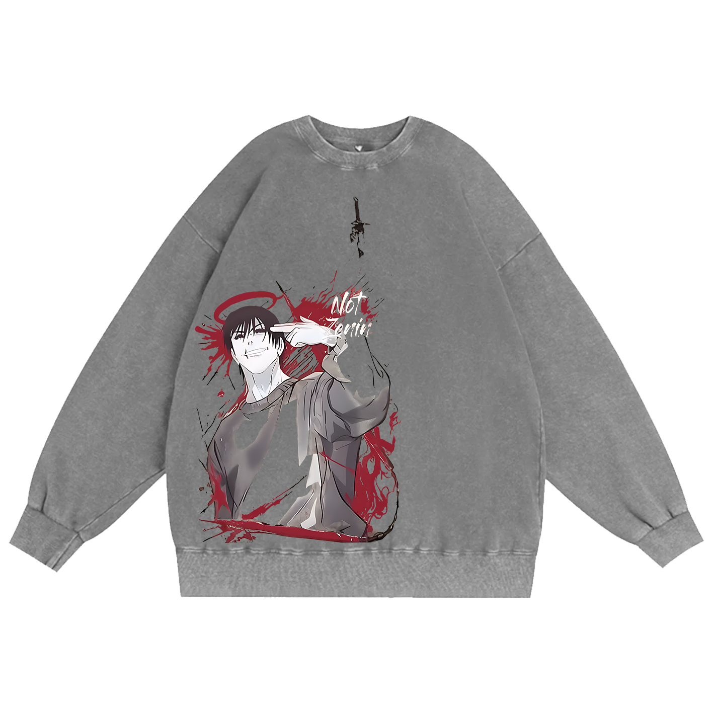 Jujutsu Kaisen Unisex Washed Crewneck Sweatshirt