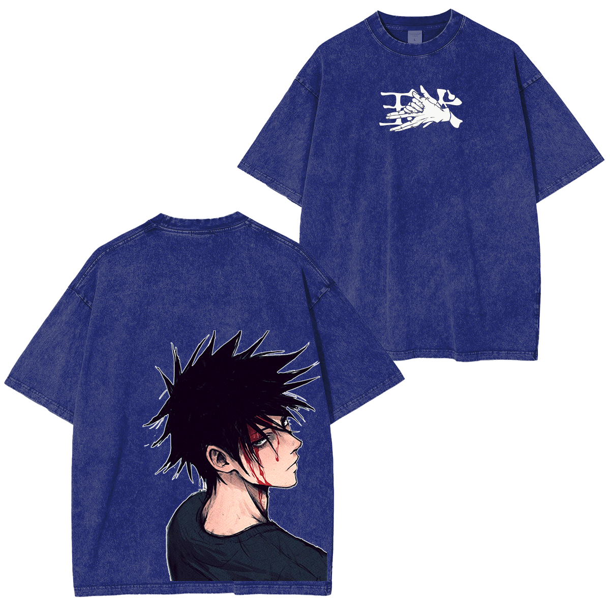 Fushiguro Megumi, Jujutsu Kaisen Anime Unisex Washed T-Shirt
