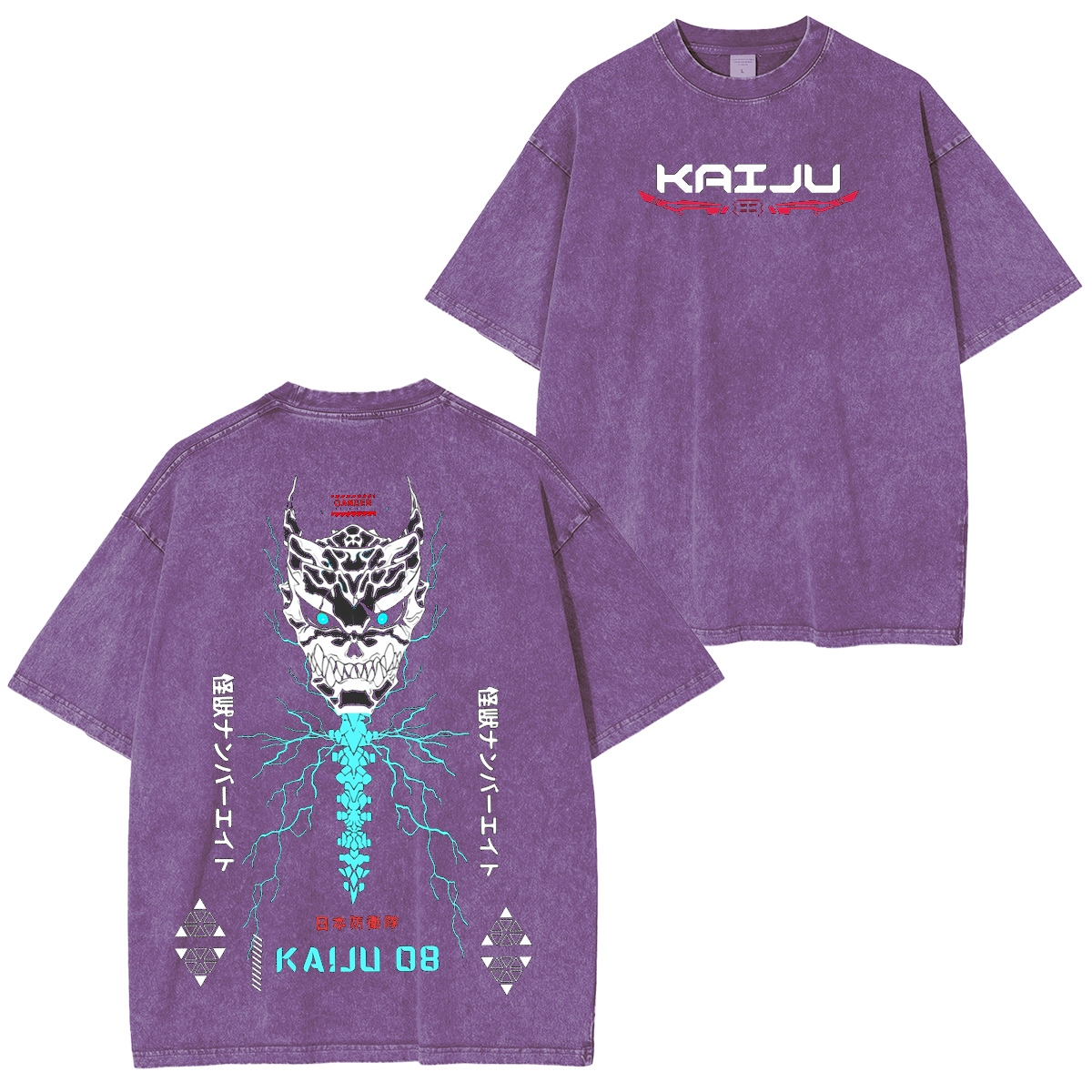 Kaiju No. 8 Anime Unisex Washed T-Shirt