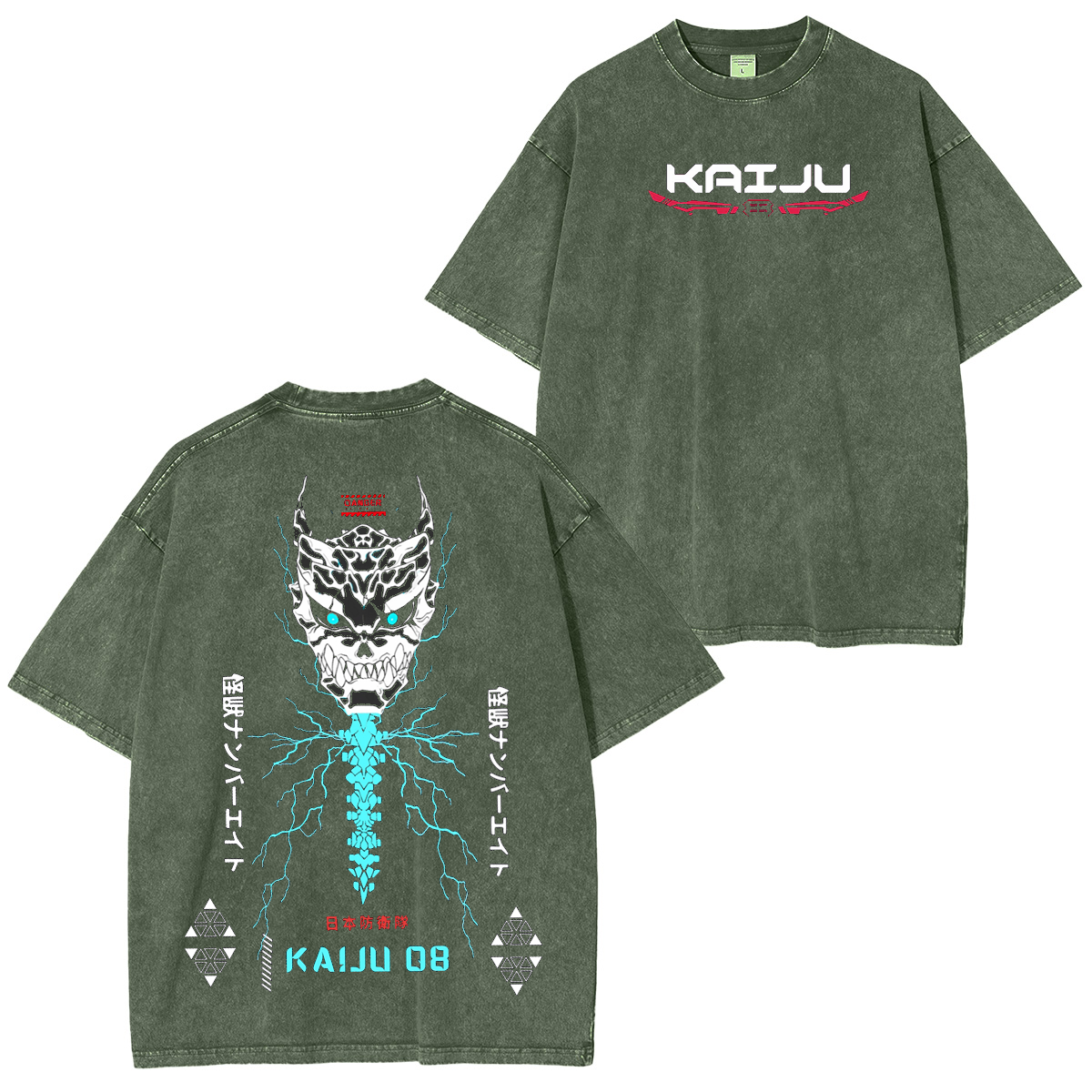 Kaiju No. 8 Anime Unisex Washed T-Shirt
