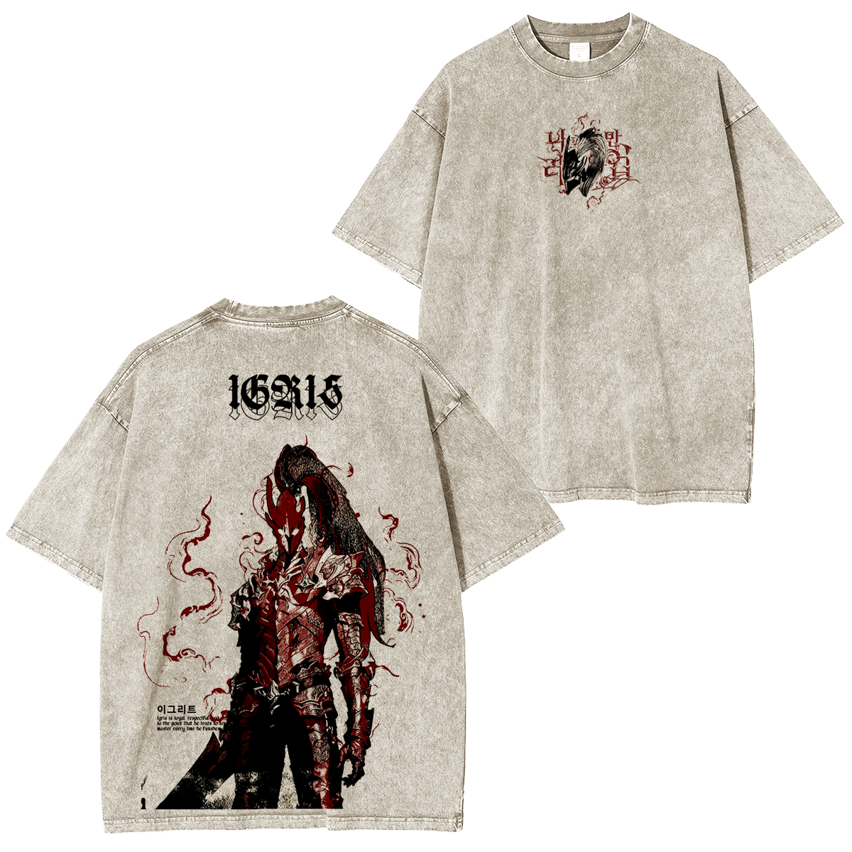 Solo Leveling  Anime Unisex Washed T-Shirt