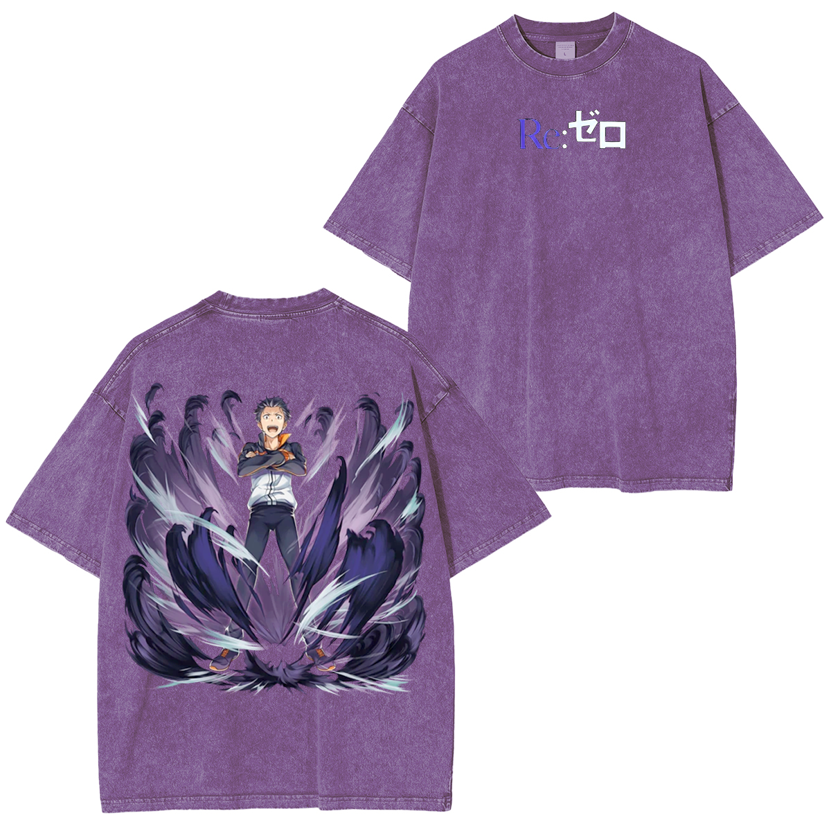 Re:Zero Anime Unisex Washed T-Shirt
