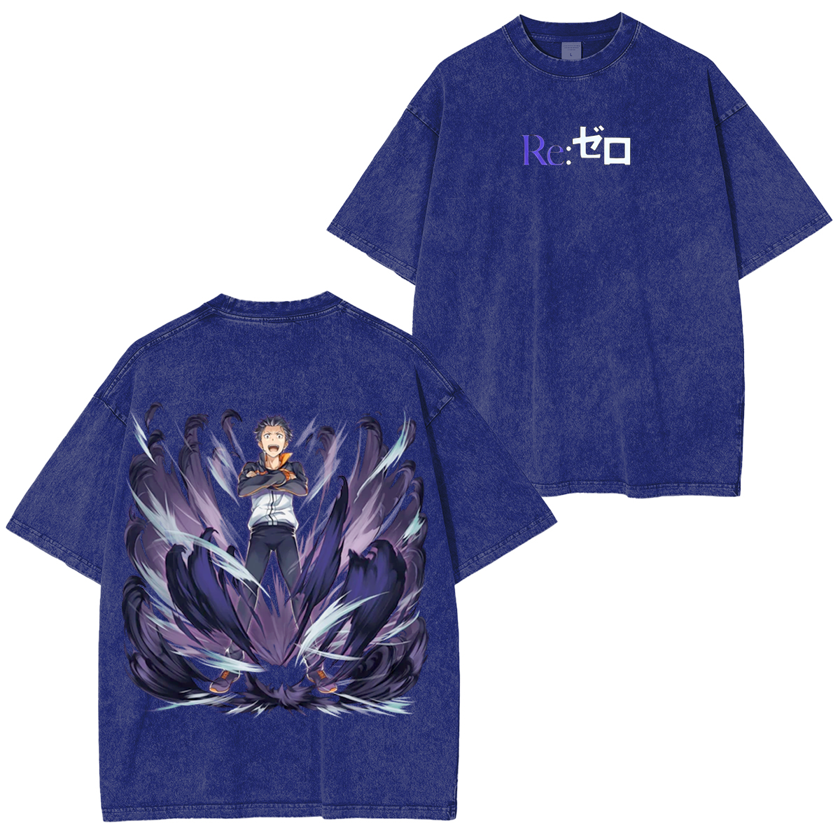 Re:Zero Anime Unisex Washed T-Shirt