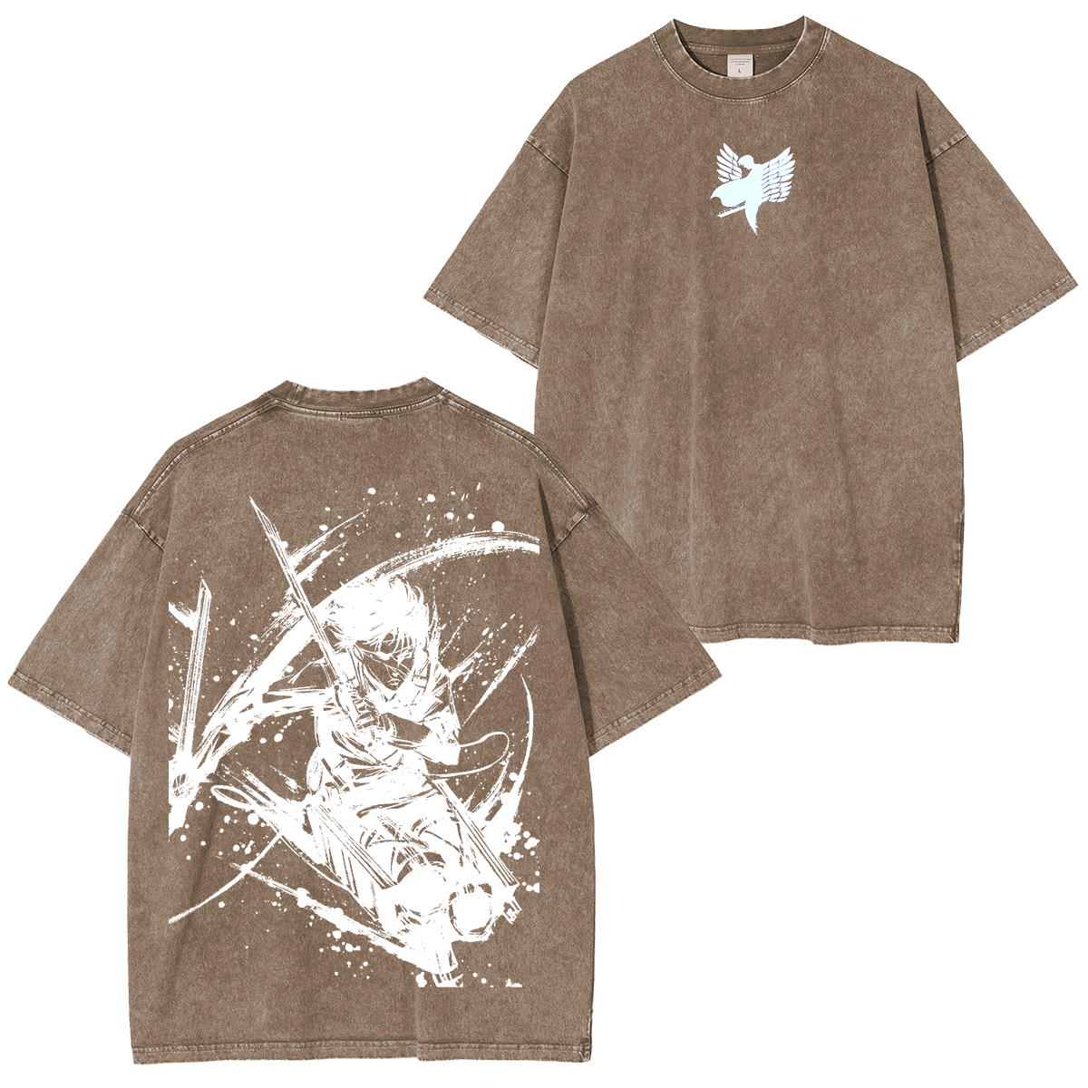 Levi Ackerman, Attack on Titan Anime Unisex Washed T-Shirt