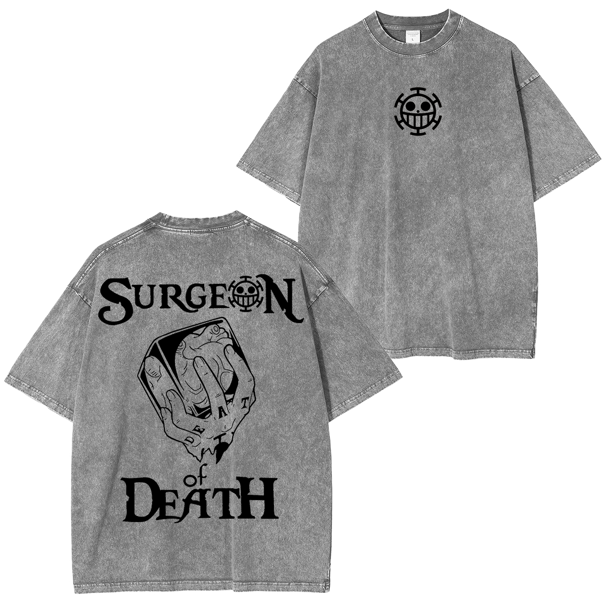 Law Surgeon of Death, One Piece Anime Unisex Washed T-Shirt