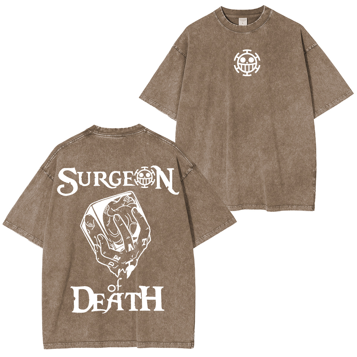 Law Surgeon of Death, One Piece Anime Unisex Washed T-Shirt