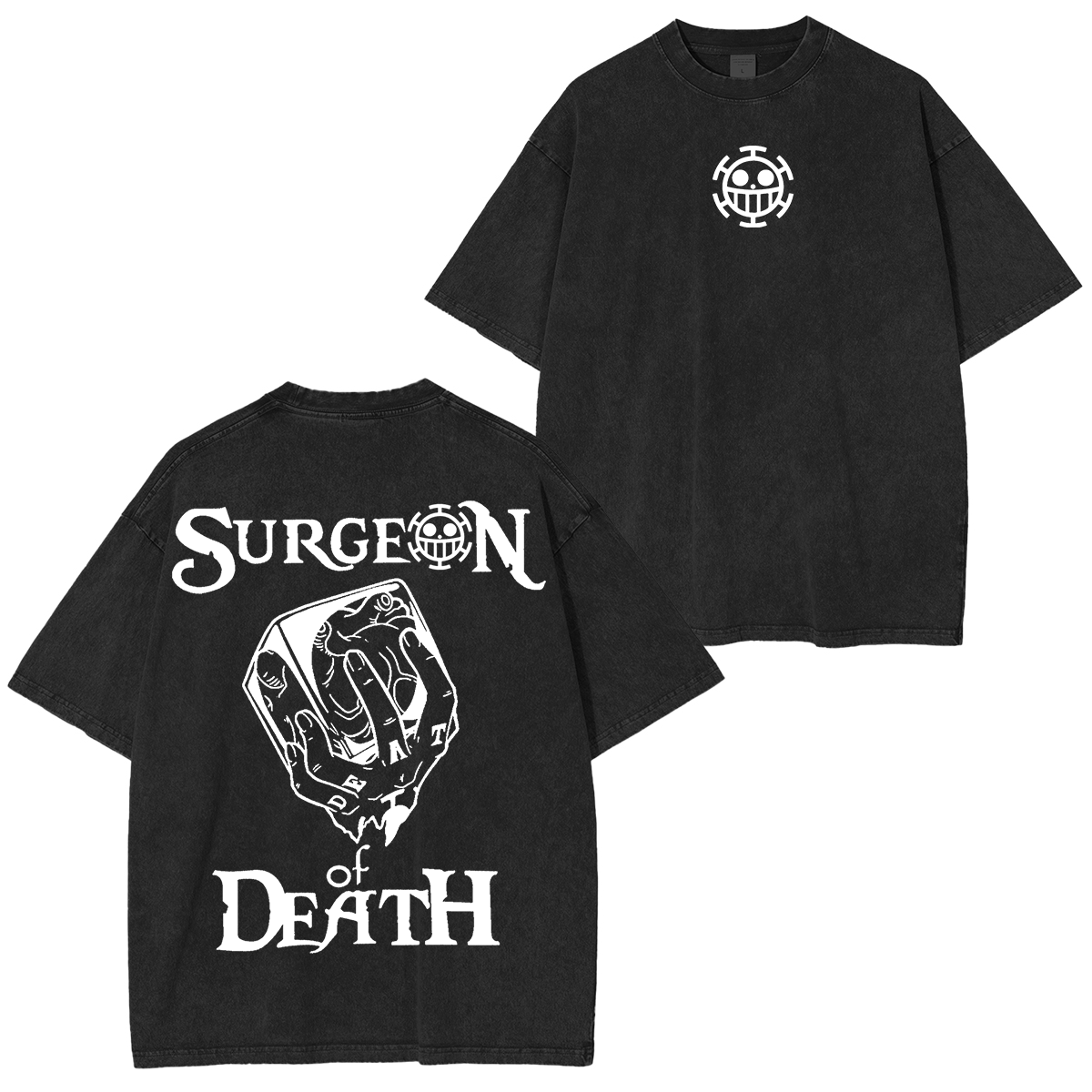 Law Surgeon of Death, One Piece Anime Unisex Washed T-Shirt