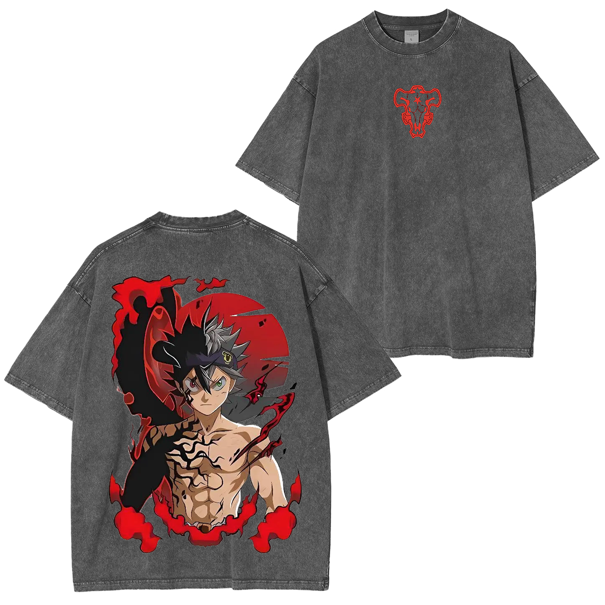 Black Clover Anime Unisex Washed T-Shirt