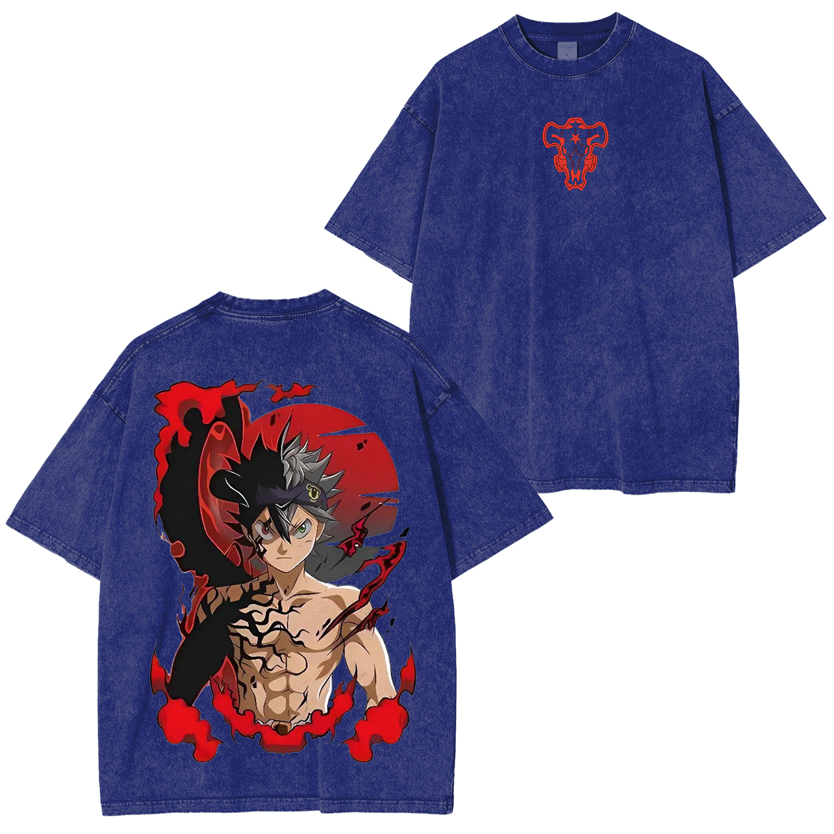Black Clover Anime Unisex Washed T-Shirt