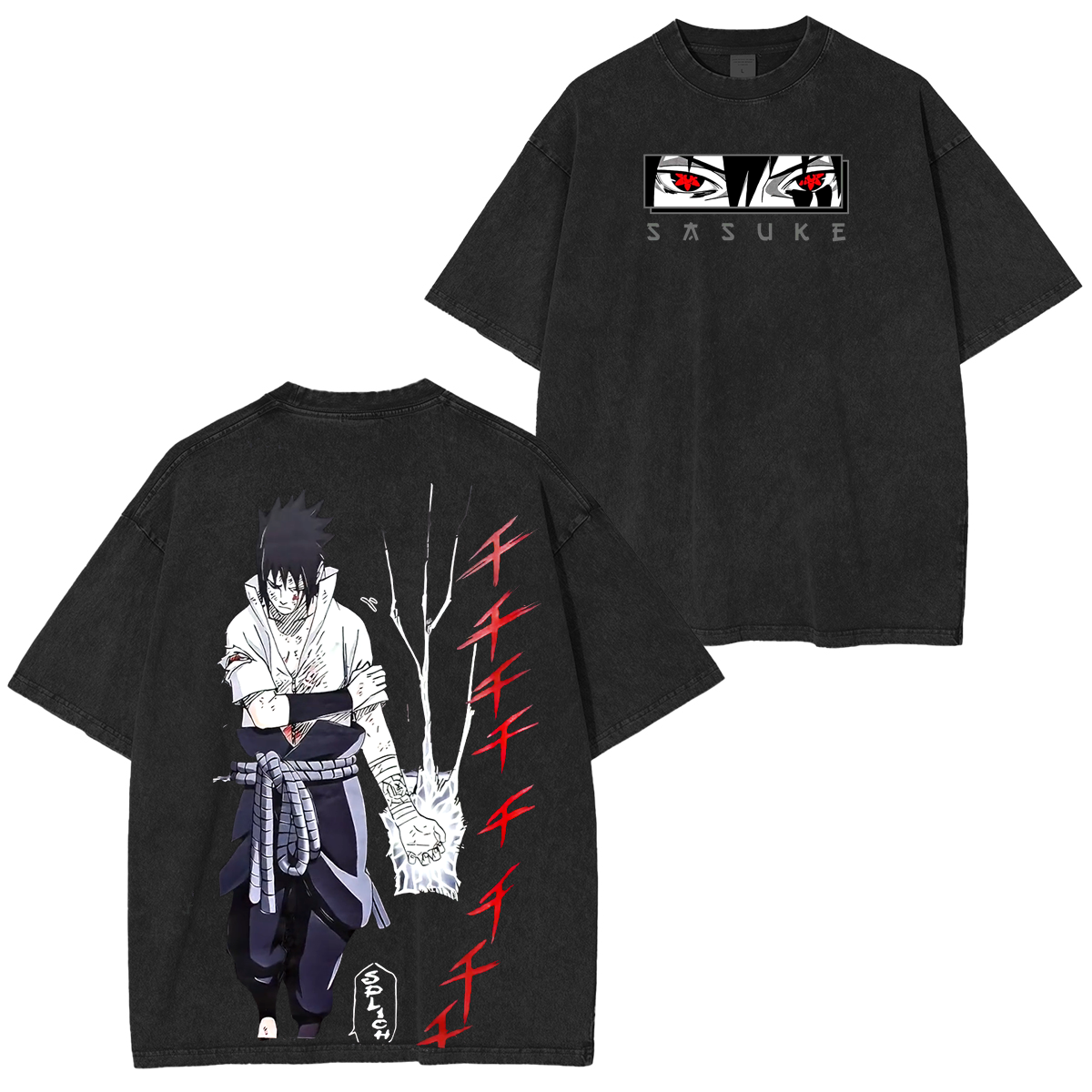 Naruto Anime Unisex Washed T-Shirt