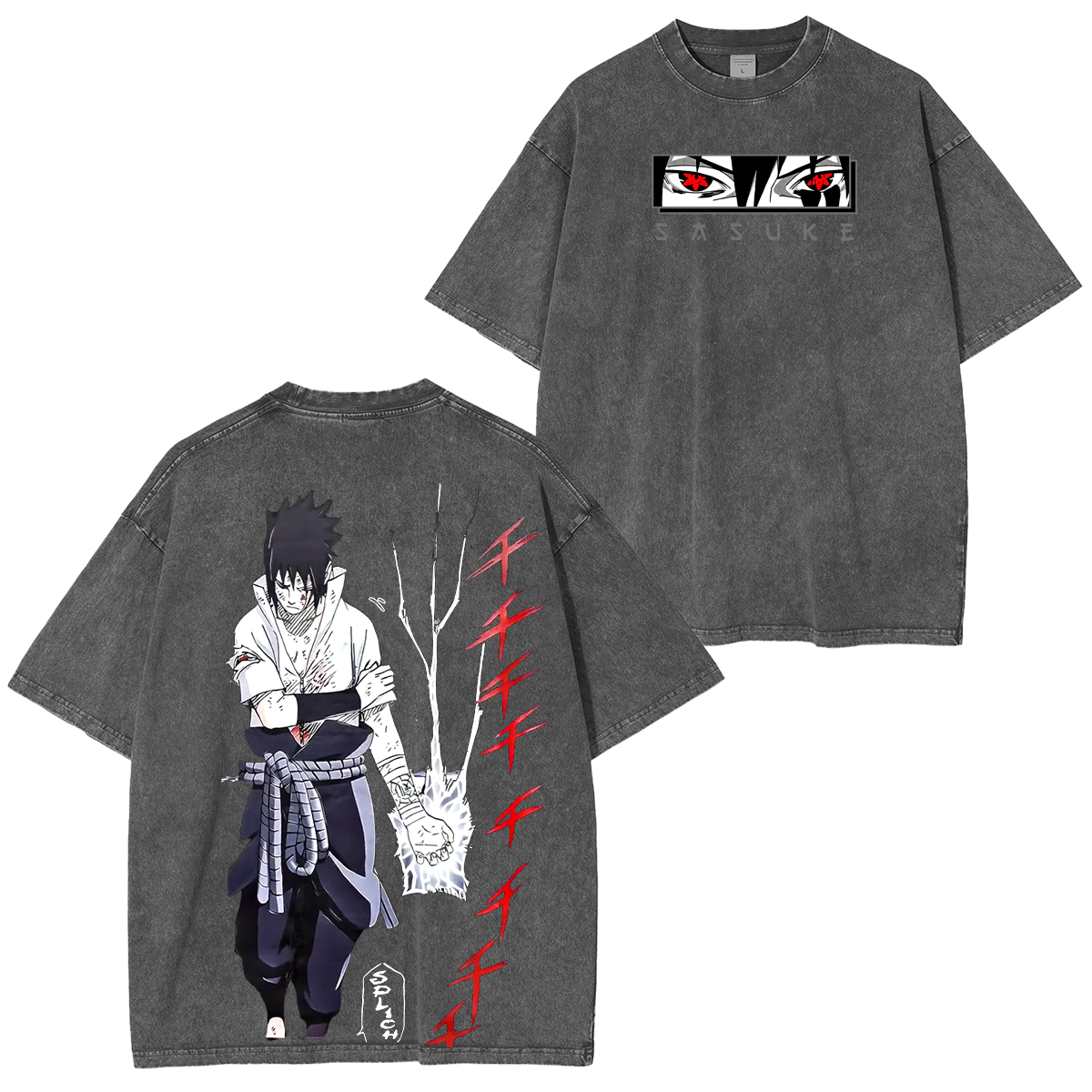 Naruto Anime Unisex Washed T-Shirt