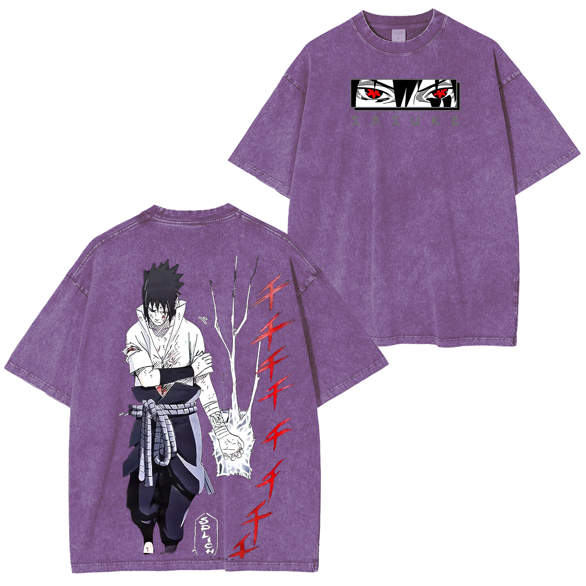 Naruto Anime Unisex Washed T-Shirt