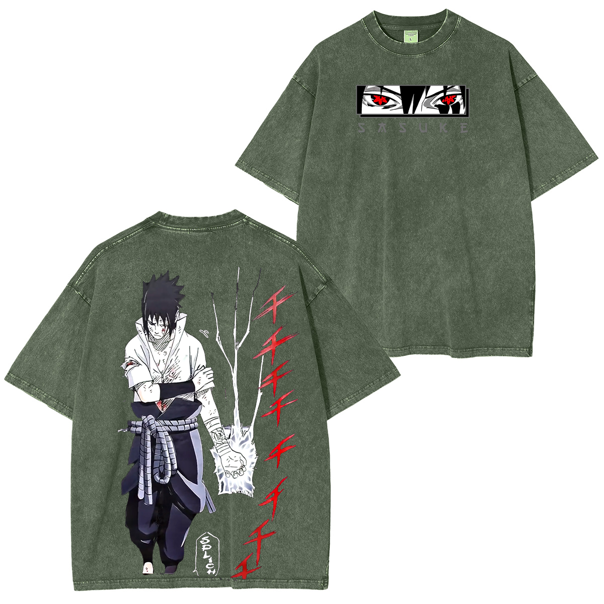 Naruto Anime Unisex Washed T-Shirt