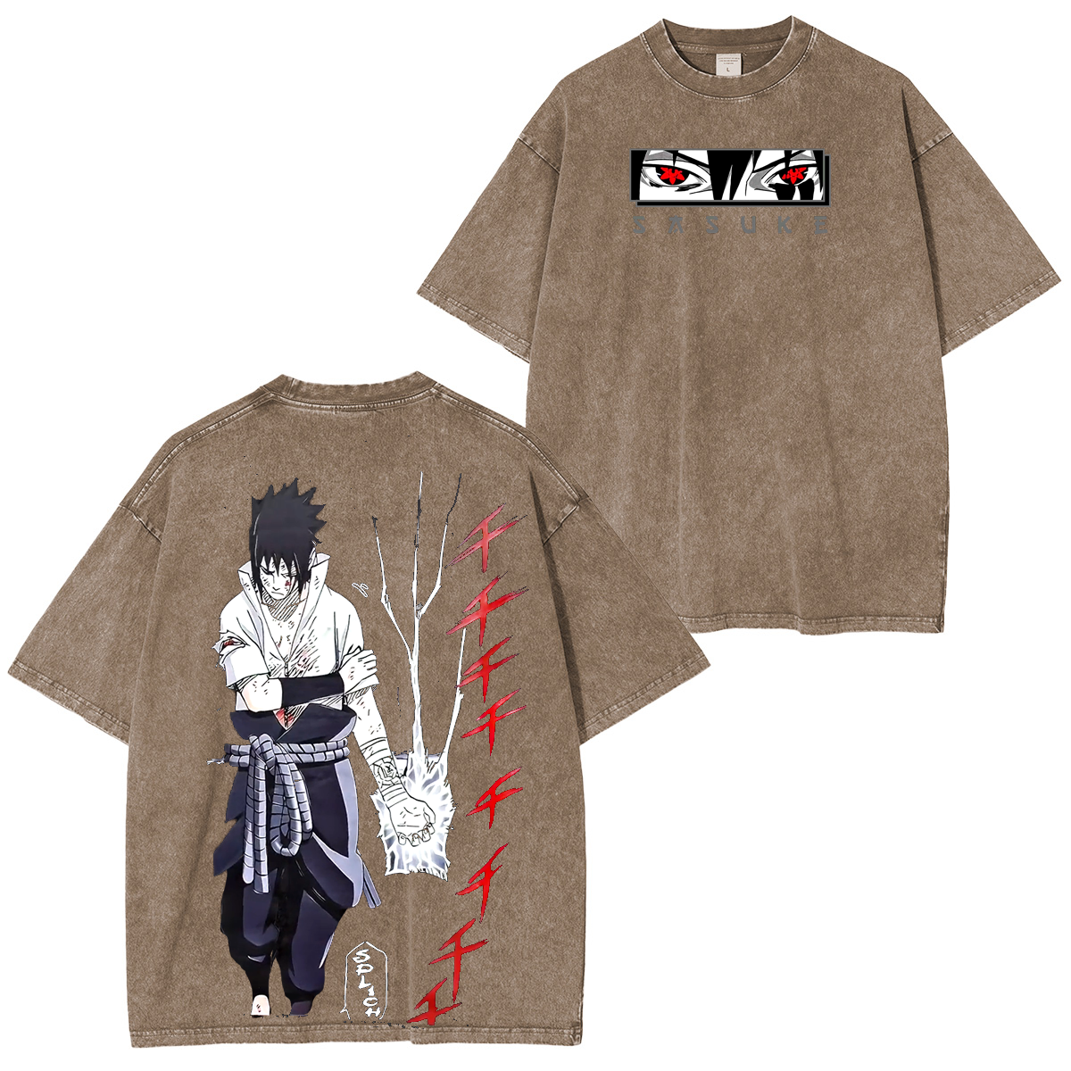 Naruto Anime Unisex Washed T-Shirt
